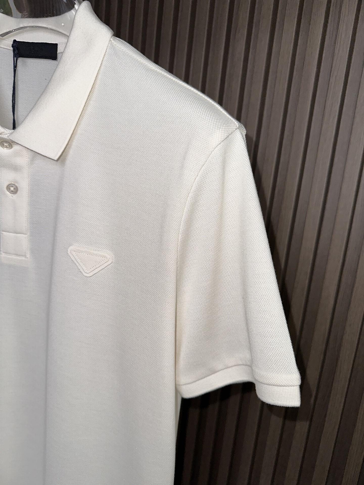 （米白～）PD普拉达26SS春夏新款POLO