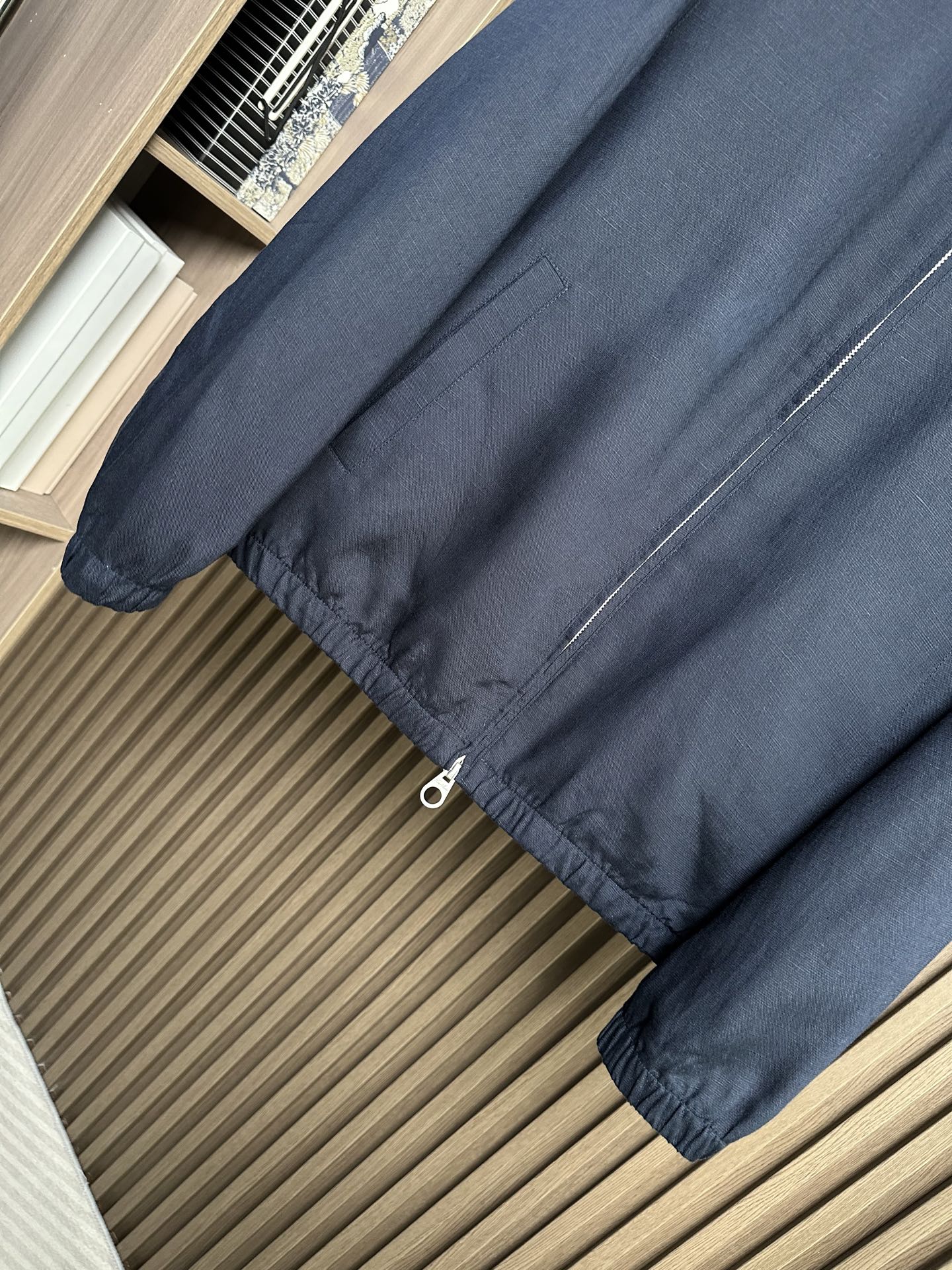 （藏蓝～）早春新品Loro piana诺悠翩雅26SS轻奢立领夹克 | 把高级感穿在日常甄选高支面料，触