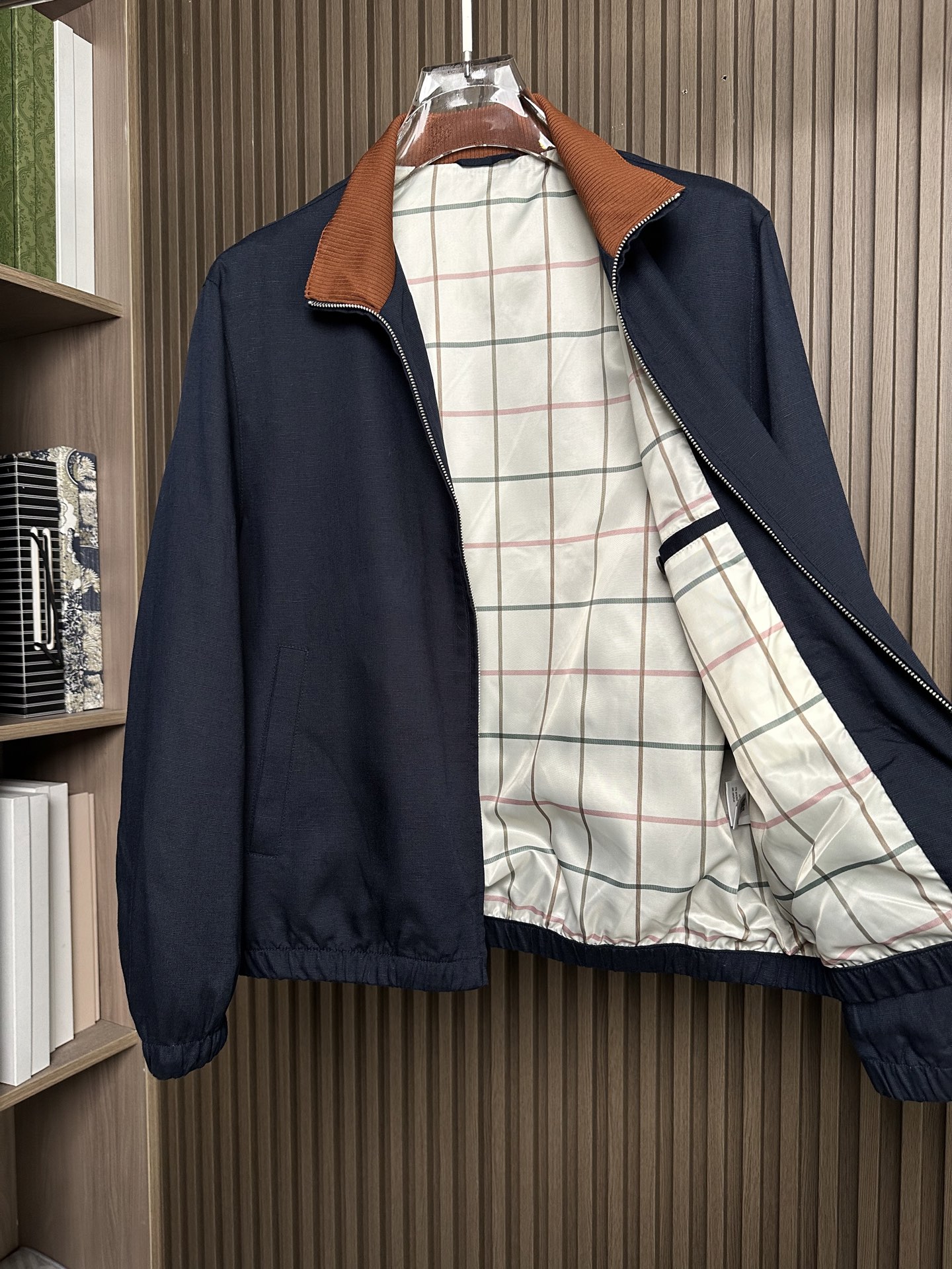 （藏蓝～）早春新品Loro piana诺悠翩雅26SS轻奢立领夹克 | 把高级感穿在日常甄选高支面料，触