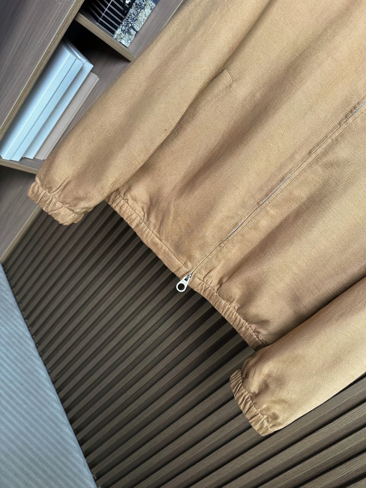 （卡其～）早春新品Loro piana诺悠翩雅26SS轻奢立领夹克 | 把高级感穿在日常甄选高支面料，触