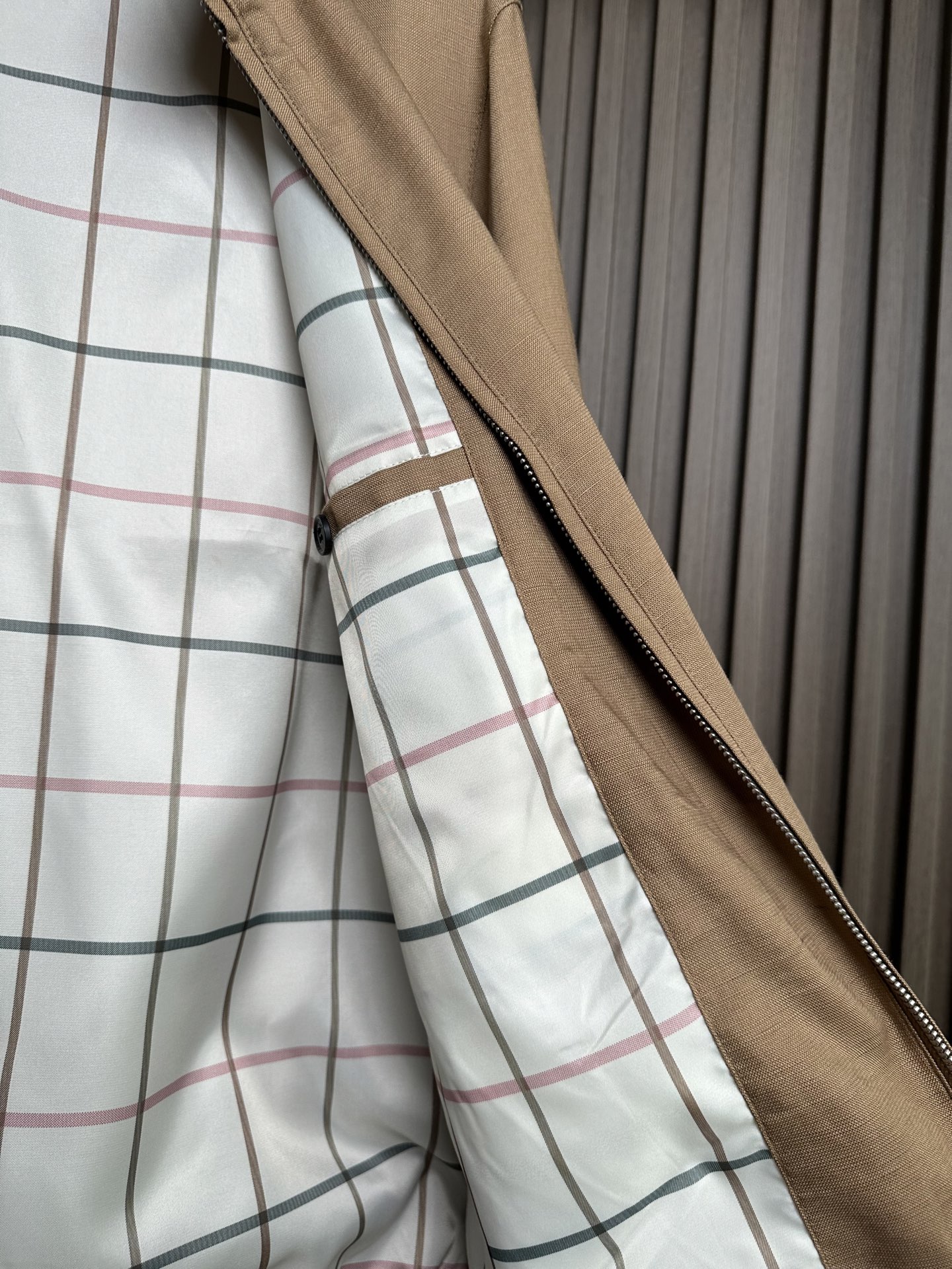 （卡其～）早春新品Loro piana诺悠翩雅26SS轻奢立领夹克 | 把高级感穿在日常甄选高支面料，触