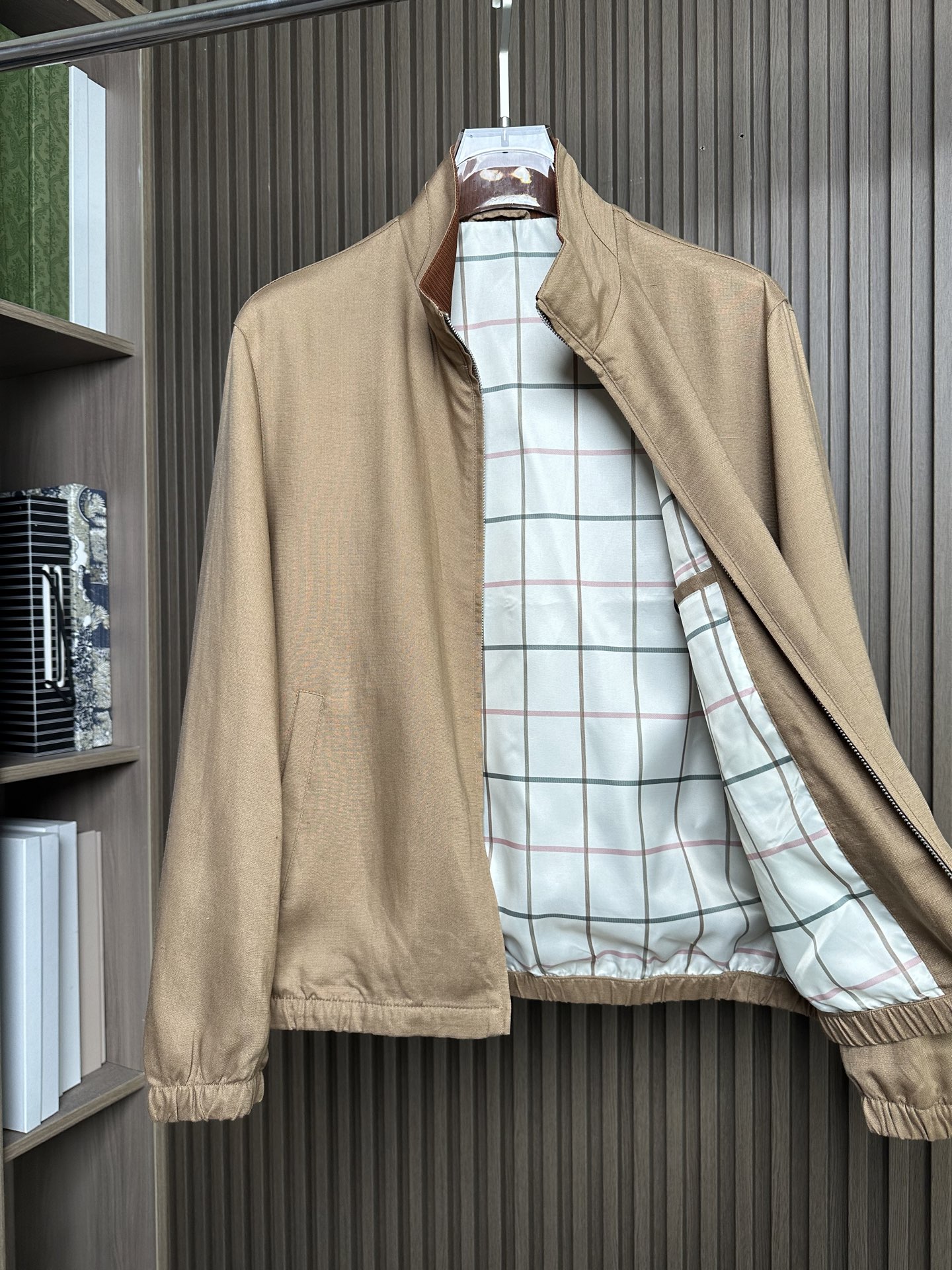 （卡其～）早春新品Loro piana诺悠翩雅26SS轻奢立领夹克 | 把高级感穿在日常甄选高支面料，触