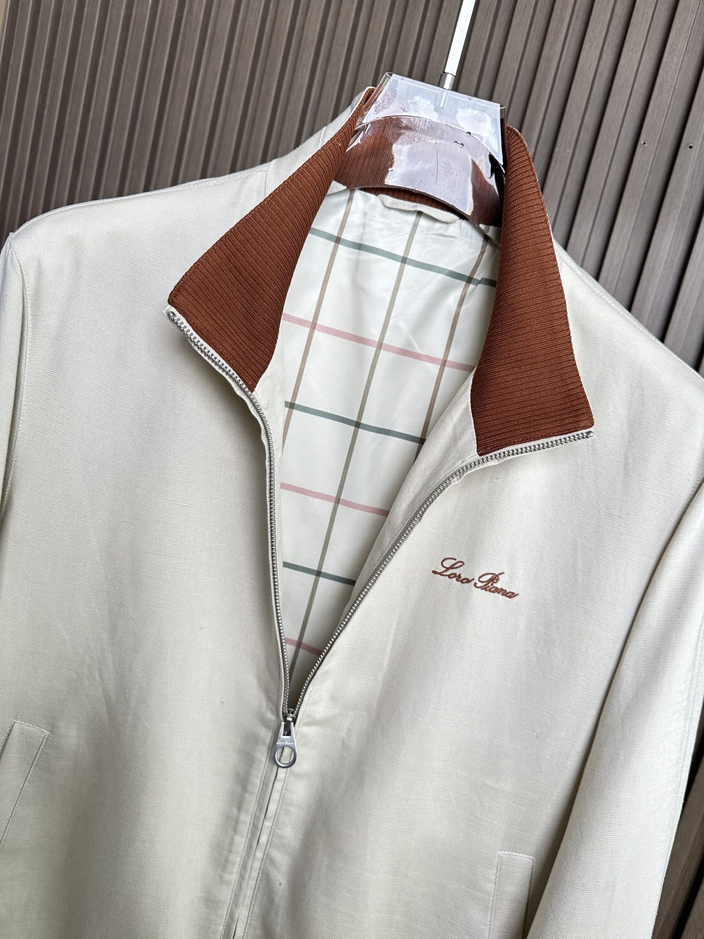 （米色～）早春新品Loro piana诺悠翩雅26SS轻奢立领夹克 | 把高级感穿在日常甄选高支面料，触