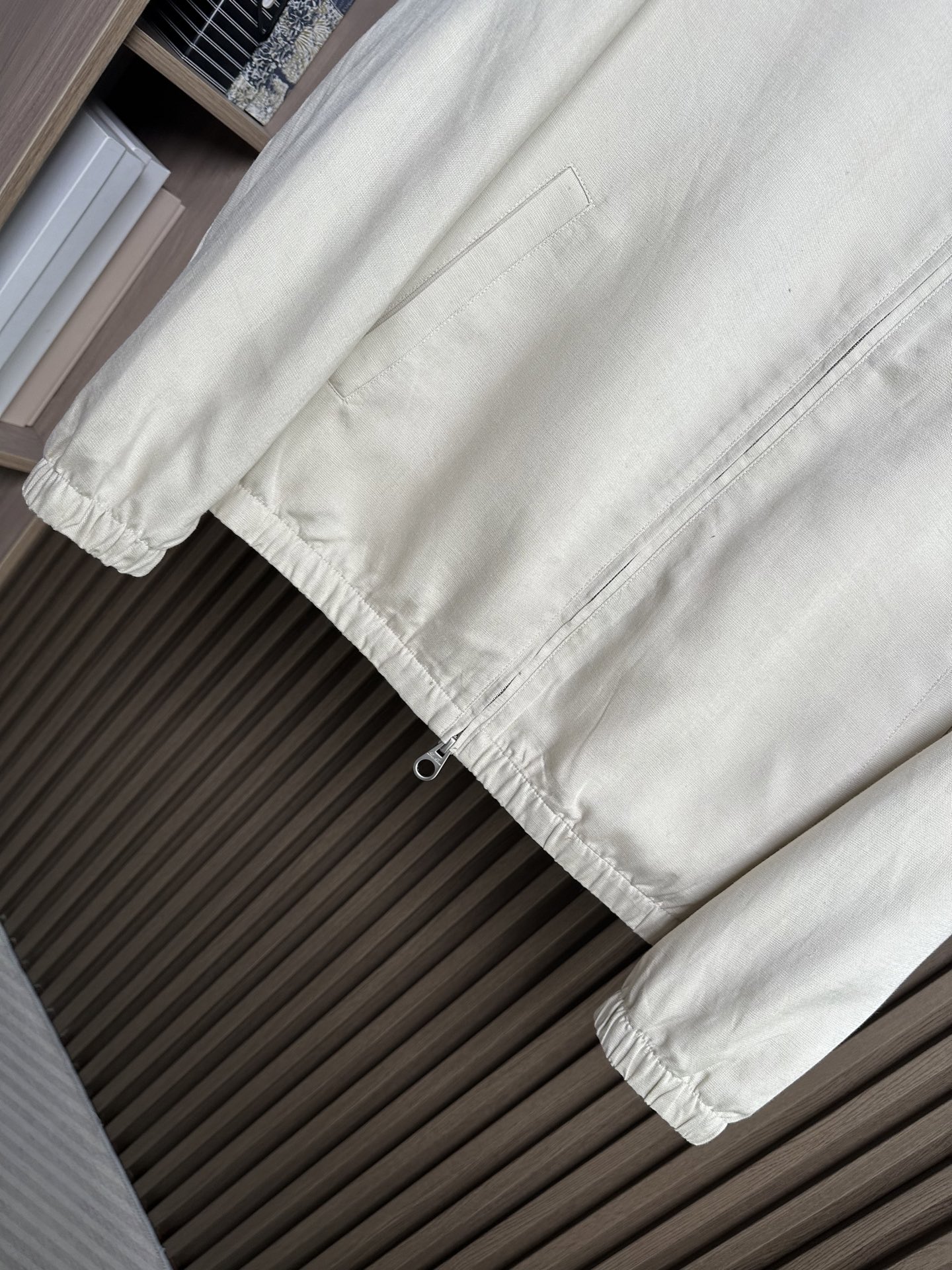 （米色～）早春新品Loro piana诺悠翩雅26SS轻奢立领夹克 | 把高级感穿在日常甄选高支面料，触