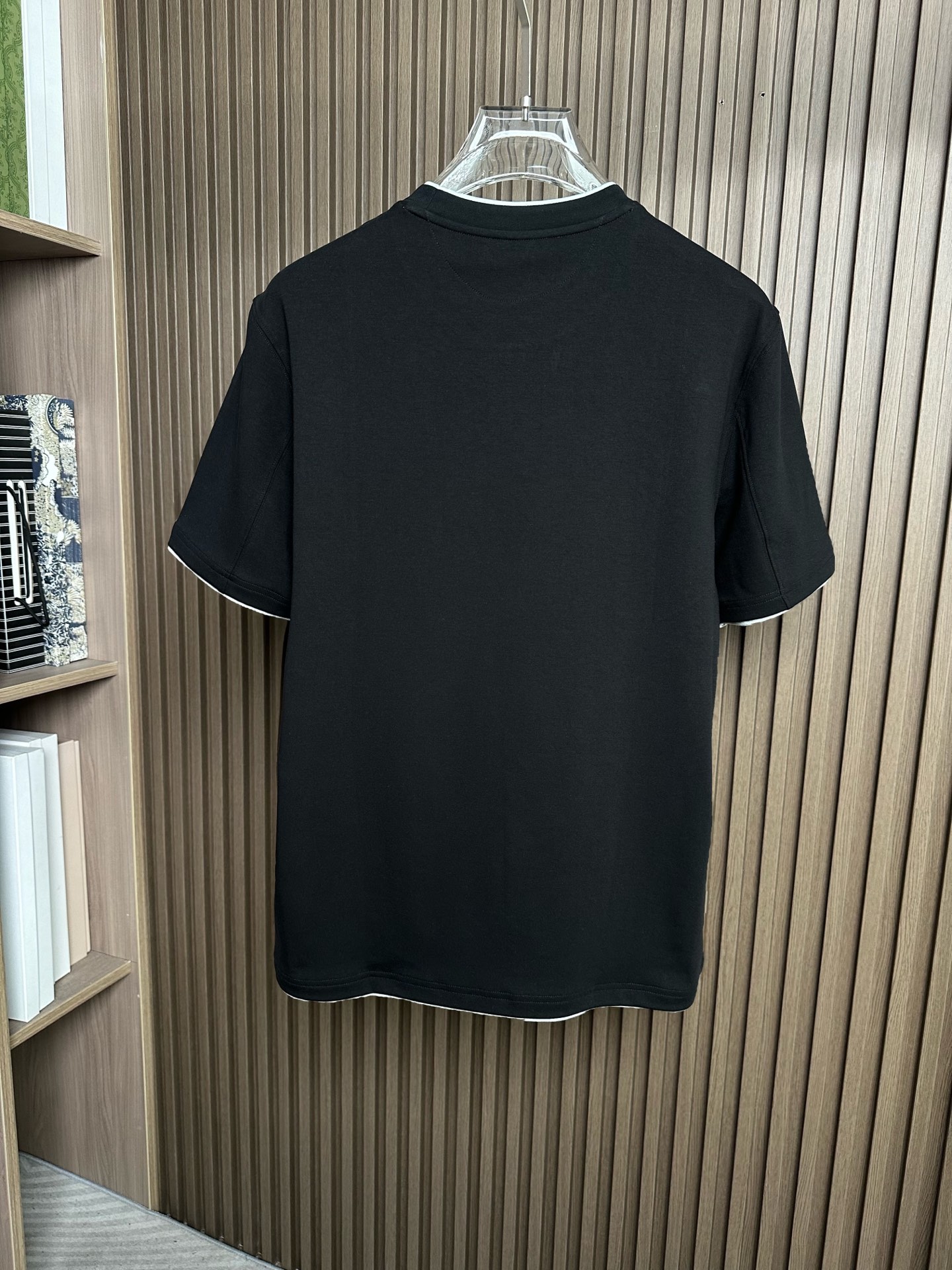 . BC家26SS春夏短袖（两色叠加领口，袖口设计） 这款短袖面料采用32支双股新疆长绒棉紧密圆领短袖，