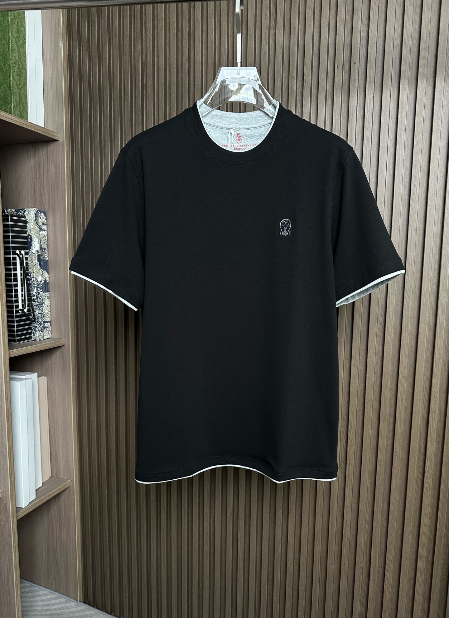 . BC家26SS春夏短袖（两色叠加领口，袖口设计） 这款短袖面料采用32支双股新疆长绒棉紧密圆领短袖，