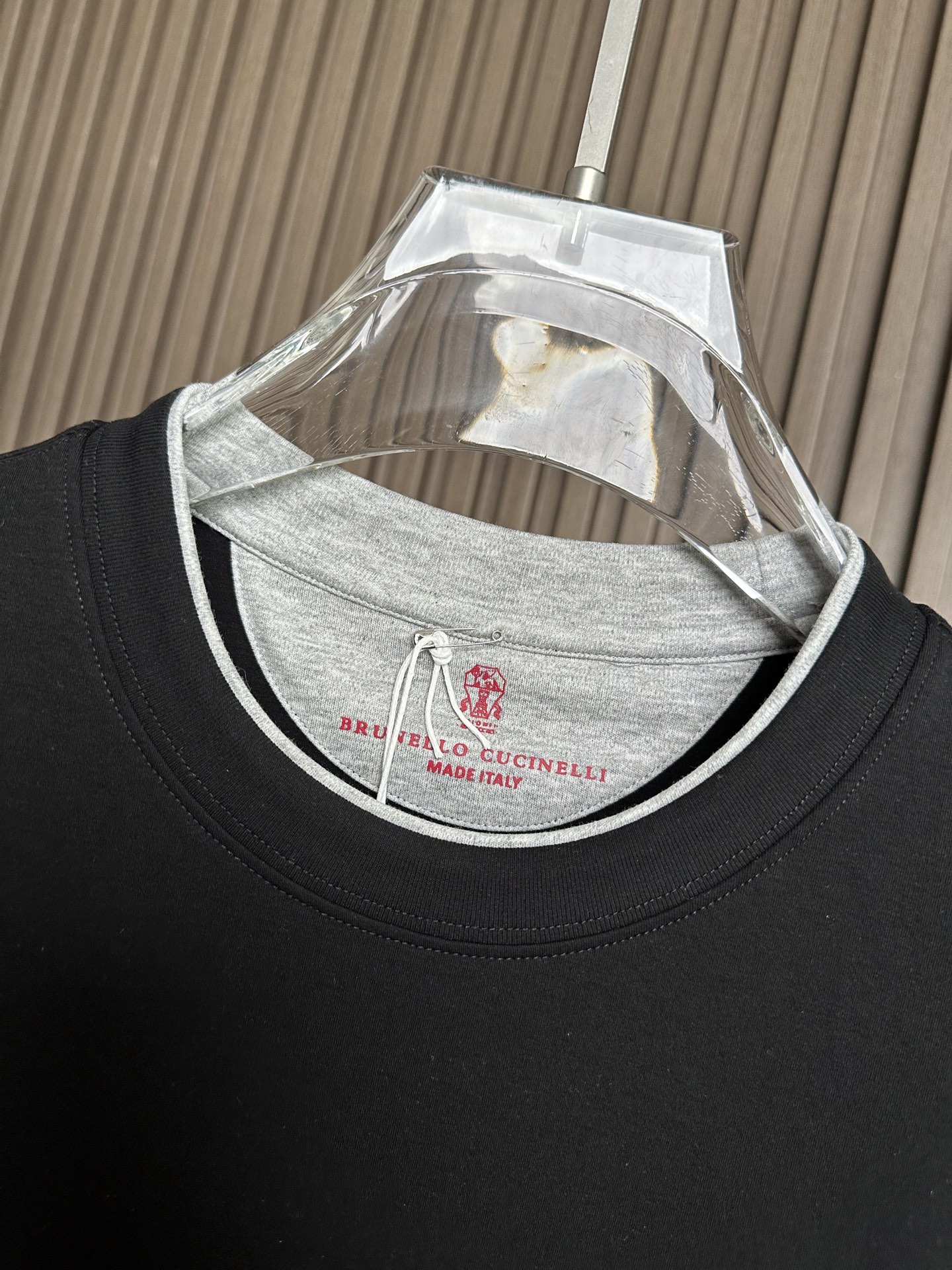 . BC家26SS春夏短袖（两色叠加领口，袖口设计） 这款短袖面料采用32支双股新疆长绒棉紧密圆领短袖，