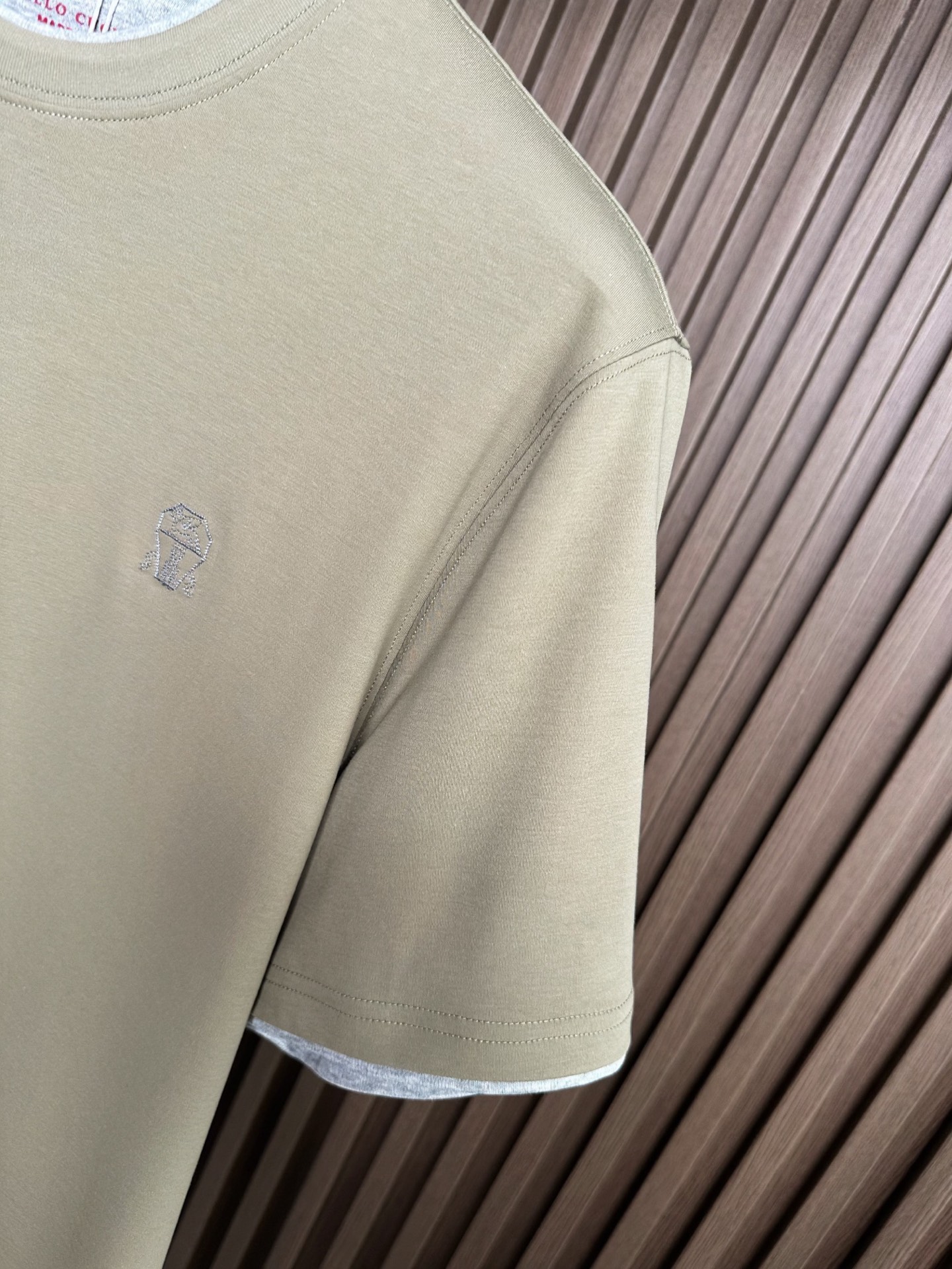 （绿色～）BC家26SS春夏短袖（两色叠加领口，袖口设计） 这款短袖面料采用32支双股新疆长绒棉紧密圆领