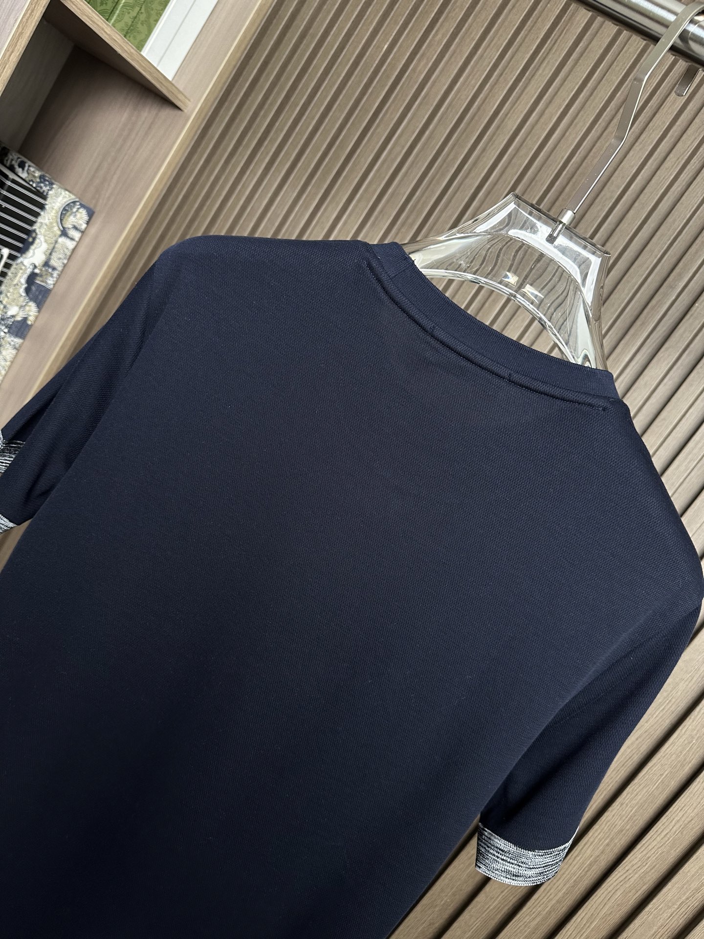 （藏蓝～）Loro piana 诺悠翩雅26SS春夏新款短袖 原版定制 面料选用双股丝光长绒棉 轻薄透气