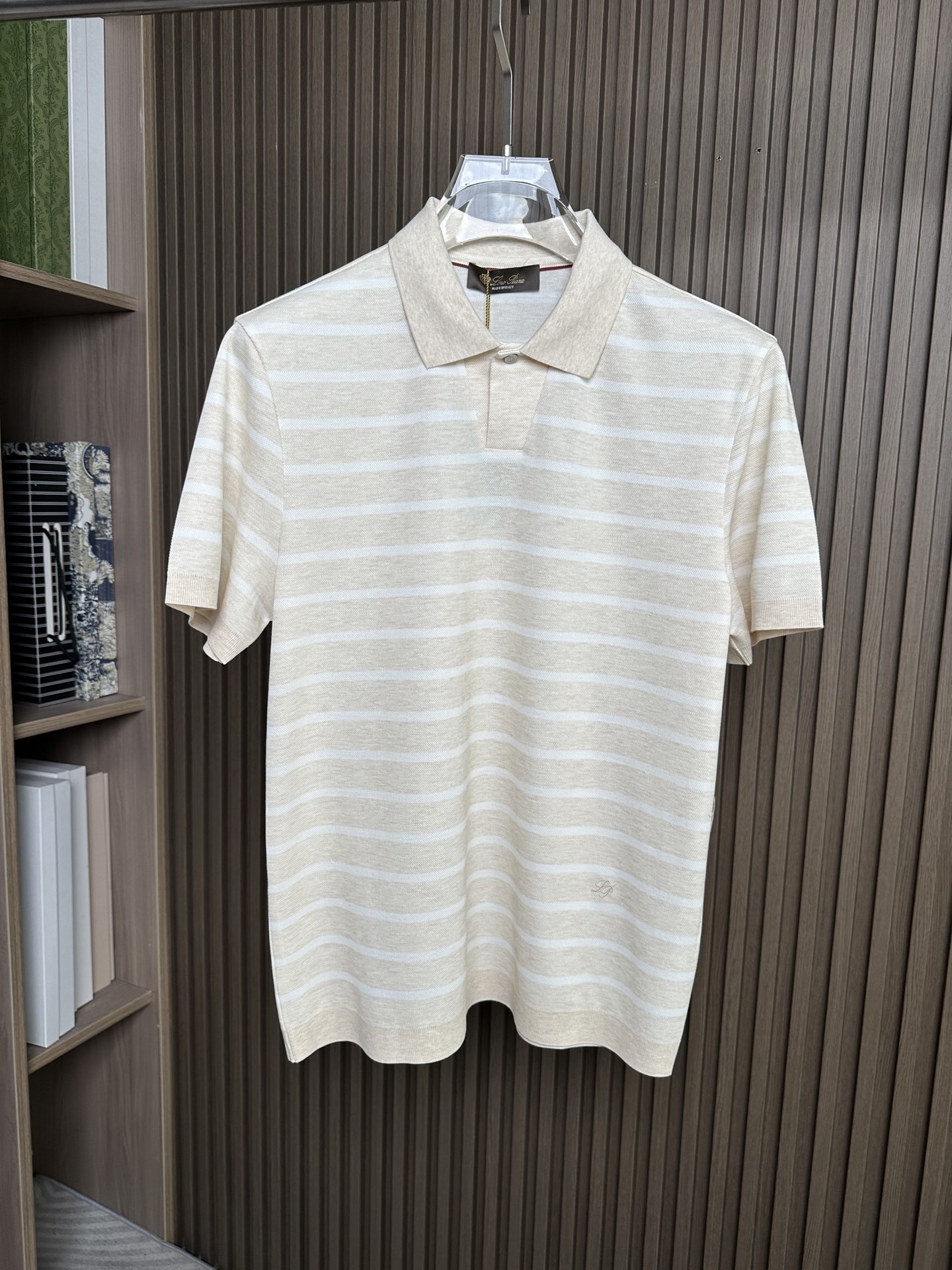 🔥（条纹系列）Loro piana诺悠翩雅26SS春夏新款POLO 原版定制 面料选用网眼谷波棉 轻薄透