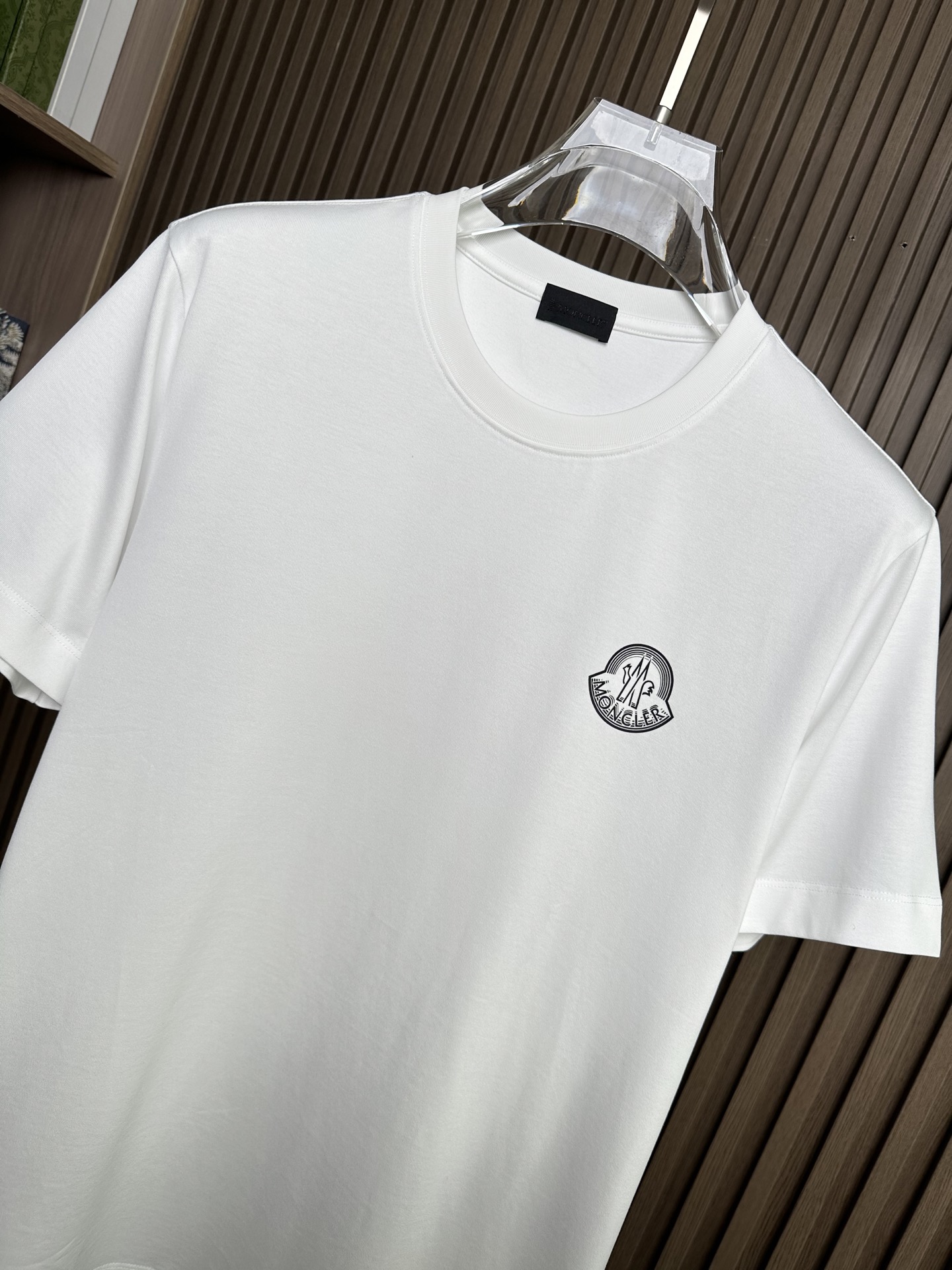 （白～）🔥MON蒙口男士时装款圆领短袖T恤，26SS春夏新品，超火爆人气单品！极符合M家美学基调的一款T