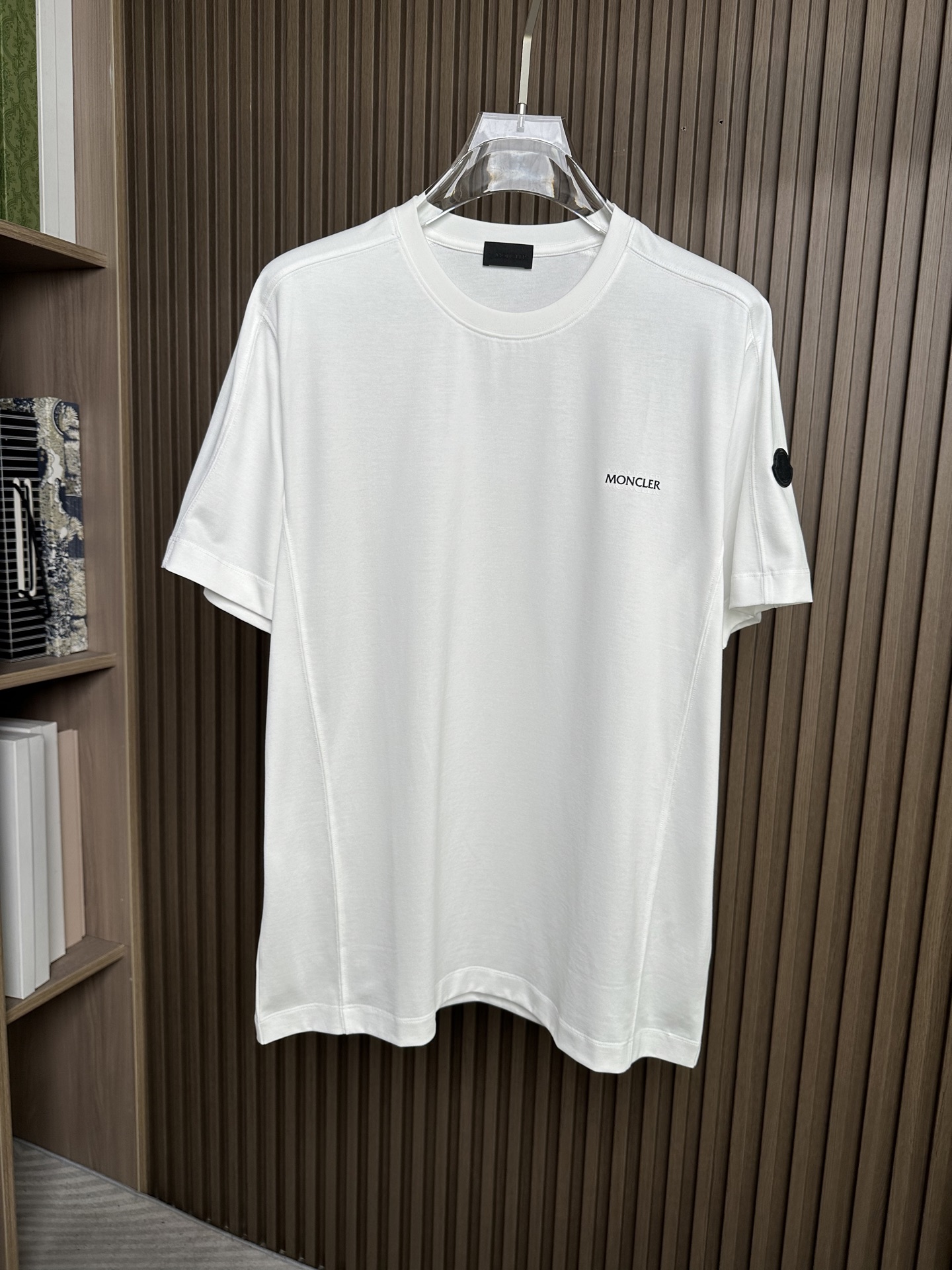 （白～）🔥MON蒙口男士时装款圆领短袖T恤，26SS春夏新品，超火爆人气单品！极符合M家美学基调的一款T