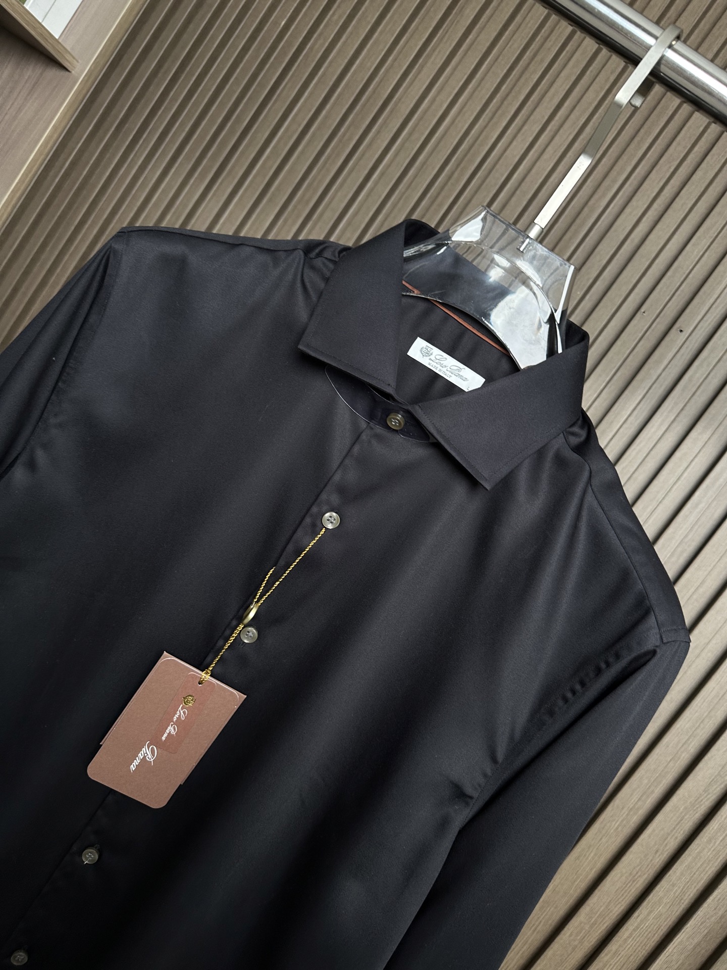 🔥🔥（黑～）loro Piana诺悠翩雅26SS春夏新款，高端单品衬衫，X精品商务男士衬衫！一如既往的好