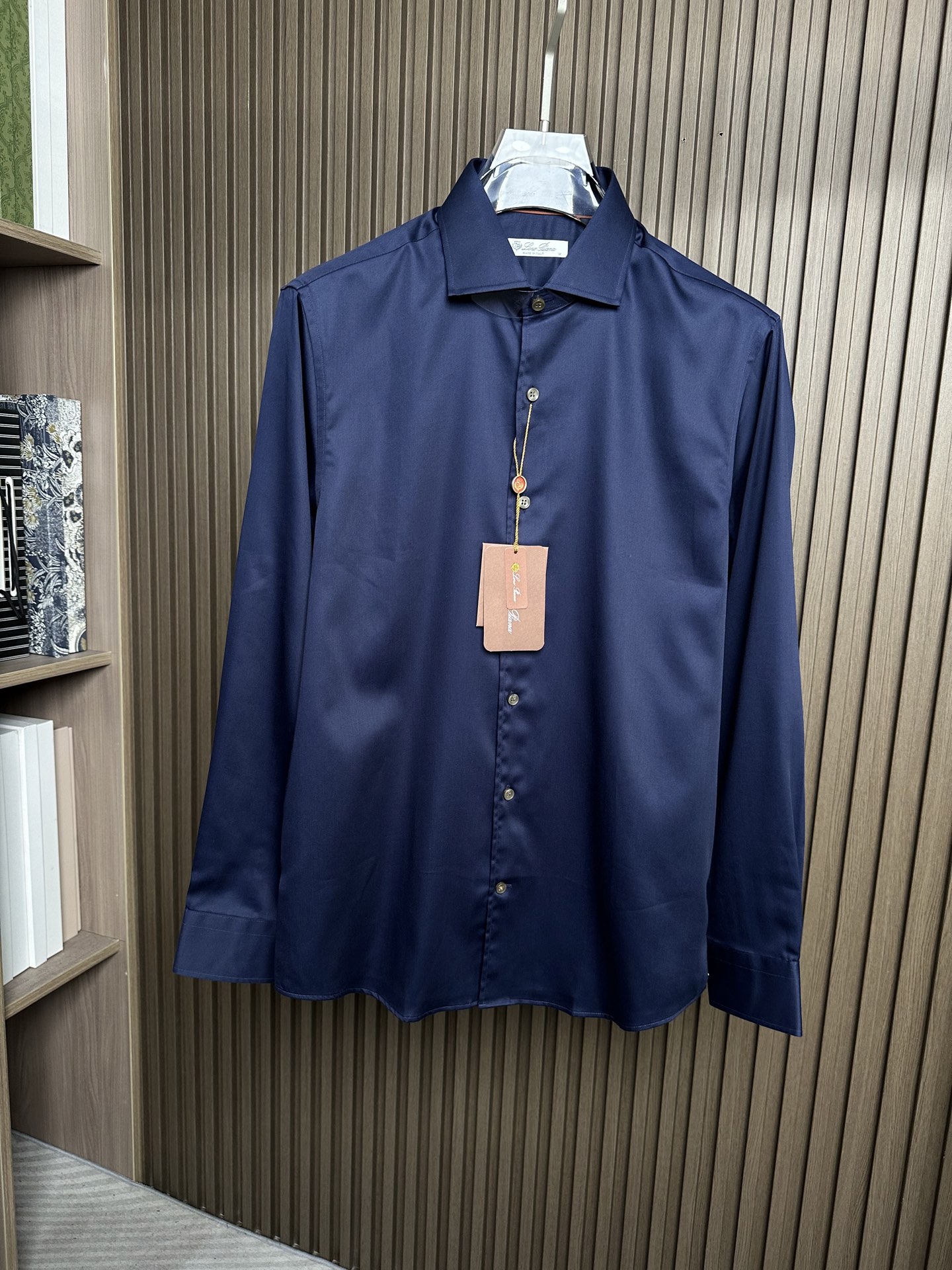 🔥🔥（藏蓝～）loro Piana诺悠翩雅26SS春夏新款，高端单品衬衫，X精品商务男士衬衫！一如既往的