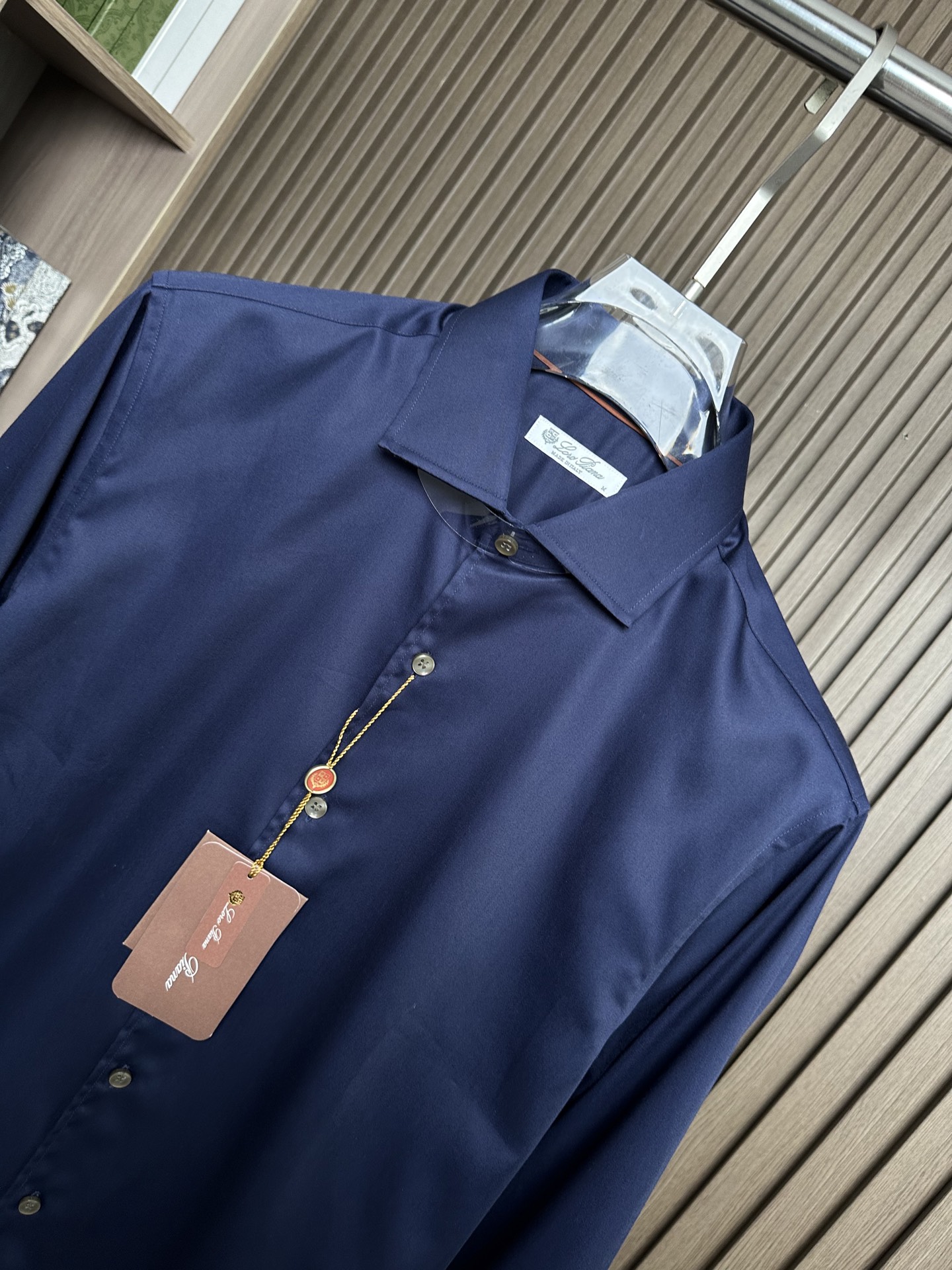 🔥🔥（藏蓝～）loro Piana诺悠翩雅26SS春夏新款，高端单品衬衫，X精品商务男士衬衫！一如既往的