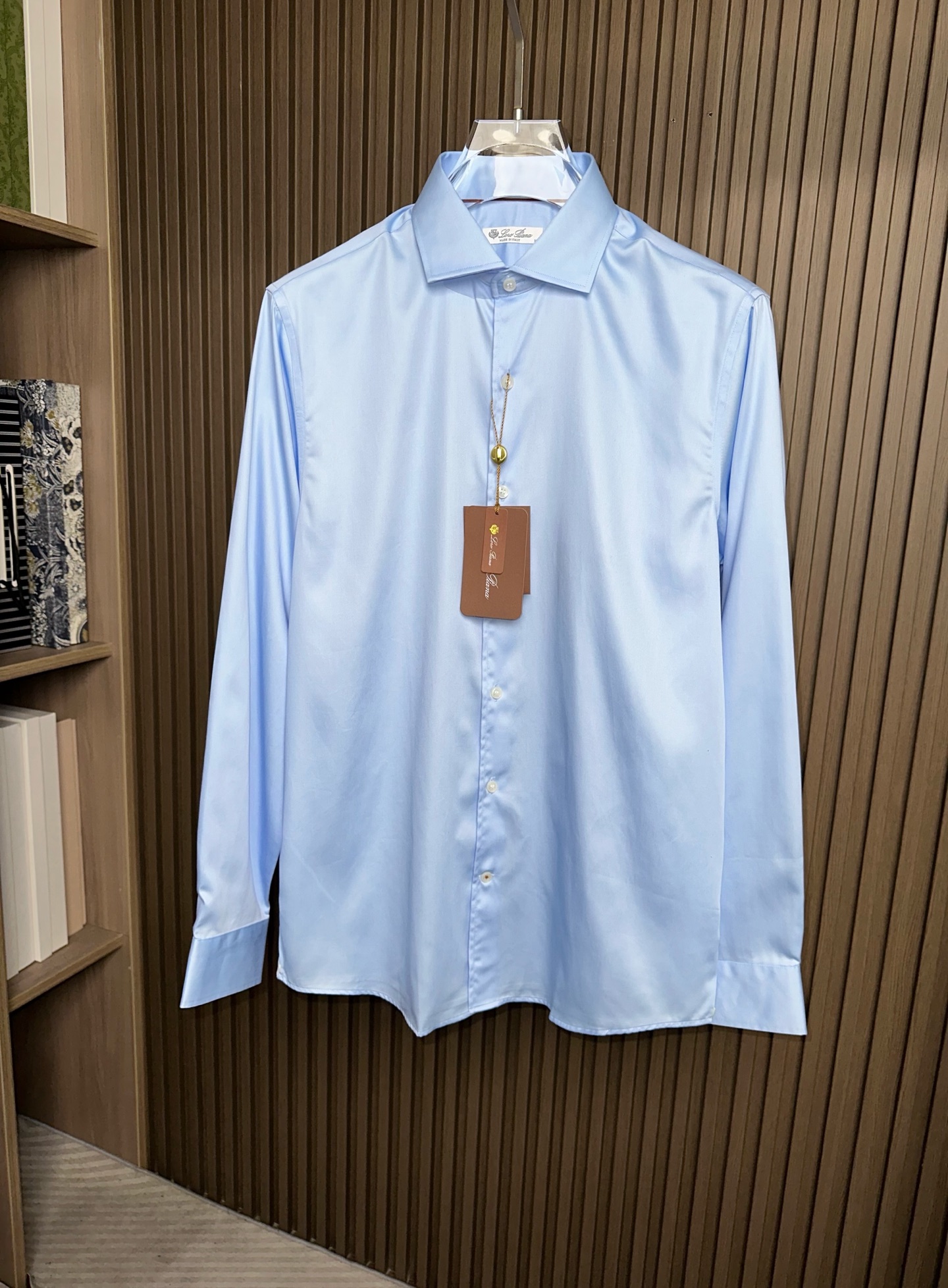 🔥🔥（浅蓝～）loro Piana诺悠翩雅26SS春夏新款，高端单品衬衫，X精品商务男士衬衫！一如既往的
