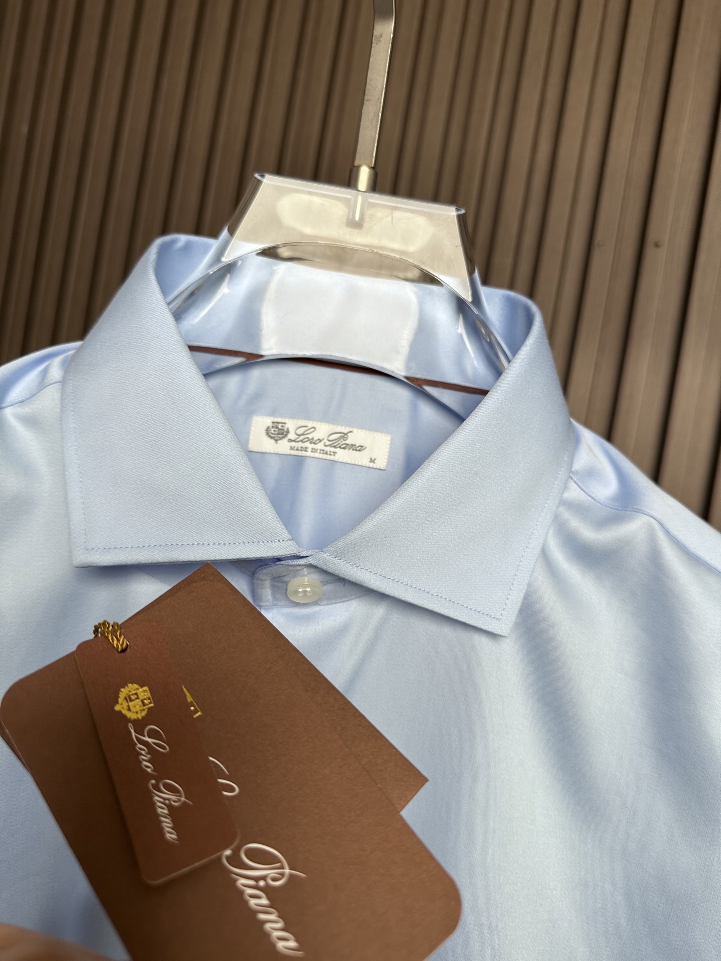 🔥🔥（浅蓝～）loro Piana诺悠翩雅26SS春夏新款，高端单品衬衫，X精品商务男士衬衫！一如既往的