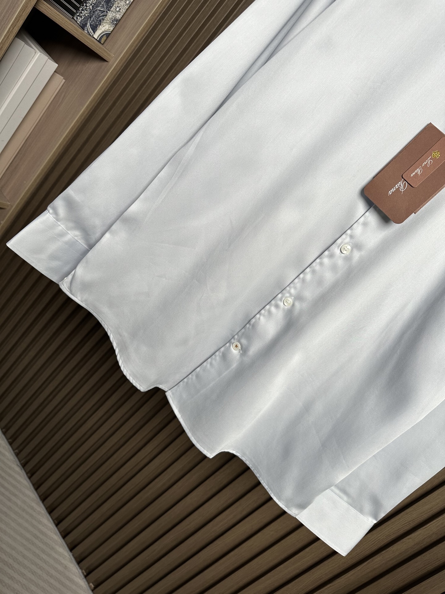 🔥🔥（浅灰～）loro Piana诺悠翩雅26SS春夏新款，高端单品衬衫，X精品商务男士衬衫！一如既往的