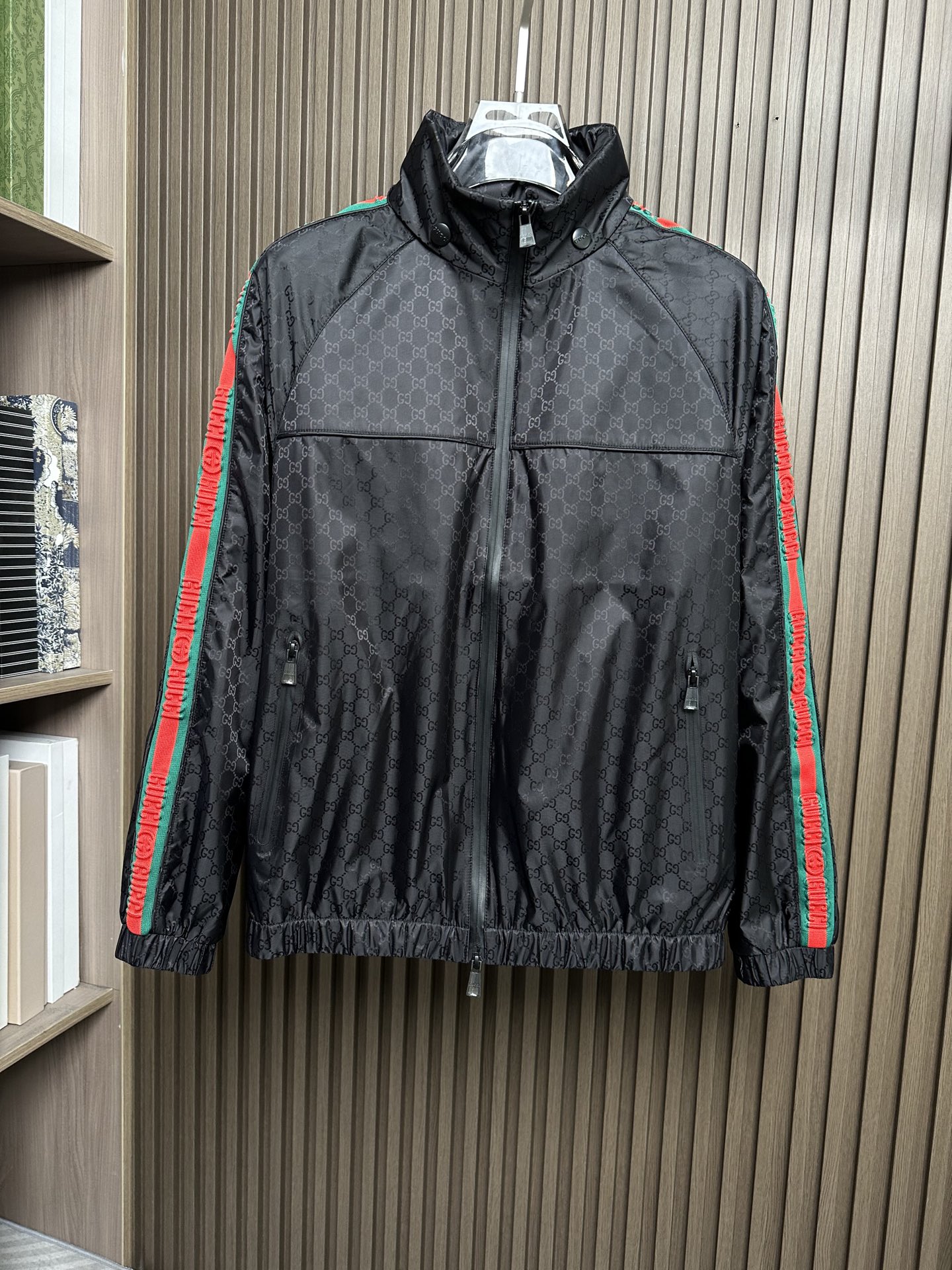 Gucci Black Stripe Zip Jacket