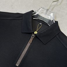 . (黑~)Loro Piana26早秋爆款风半拉链针织Polo 自带Loro Piana老钱极简格调,甄选细腻精 . (黑~)Loro Piana26早秋爆款风半拉链针织Polo 自带Loro Piana老钱极简格调,甄选细腻精