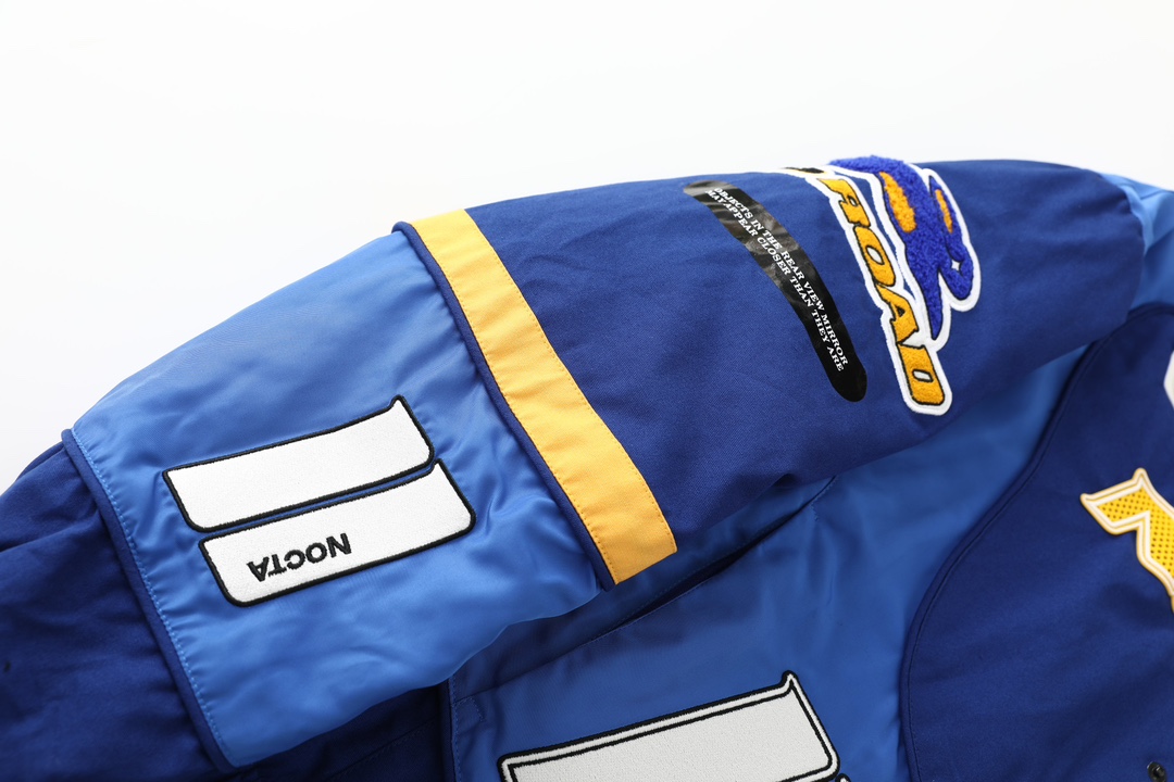 Nike x NOCTA SS24 Racing Jacket - Blue Drake Embroidered Cotton Coat 14 i1732694794 982 17