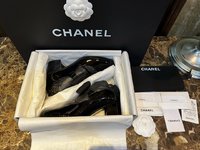 Chanel Shoes High Heel Pumps Fake AAA+
 Black
