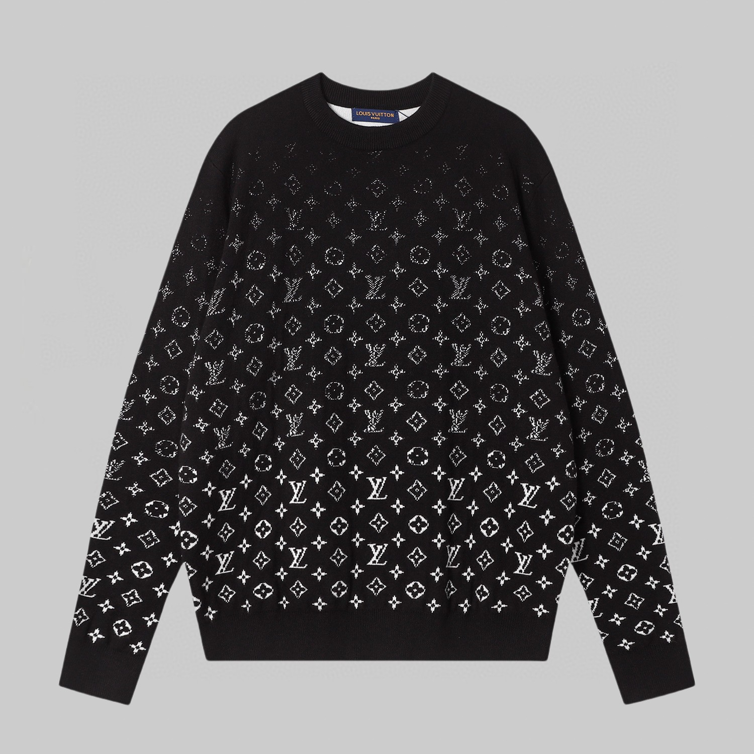 P130 LV Louis Vuitton autumn winter fashion trendy versatile stretch temperament pullover gradient full print letter ca…
