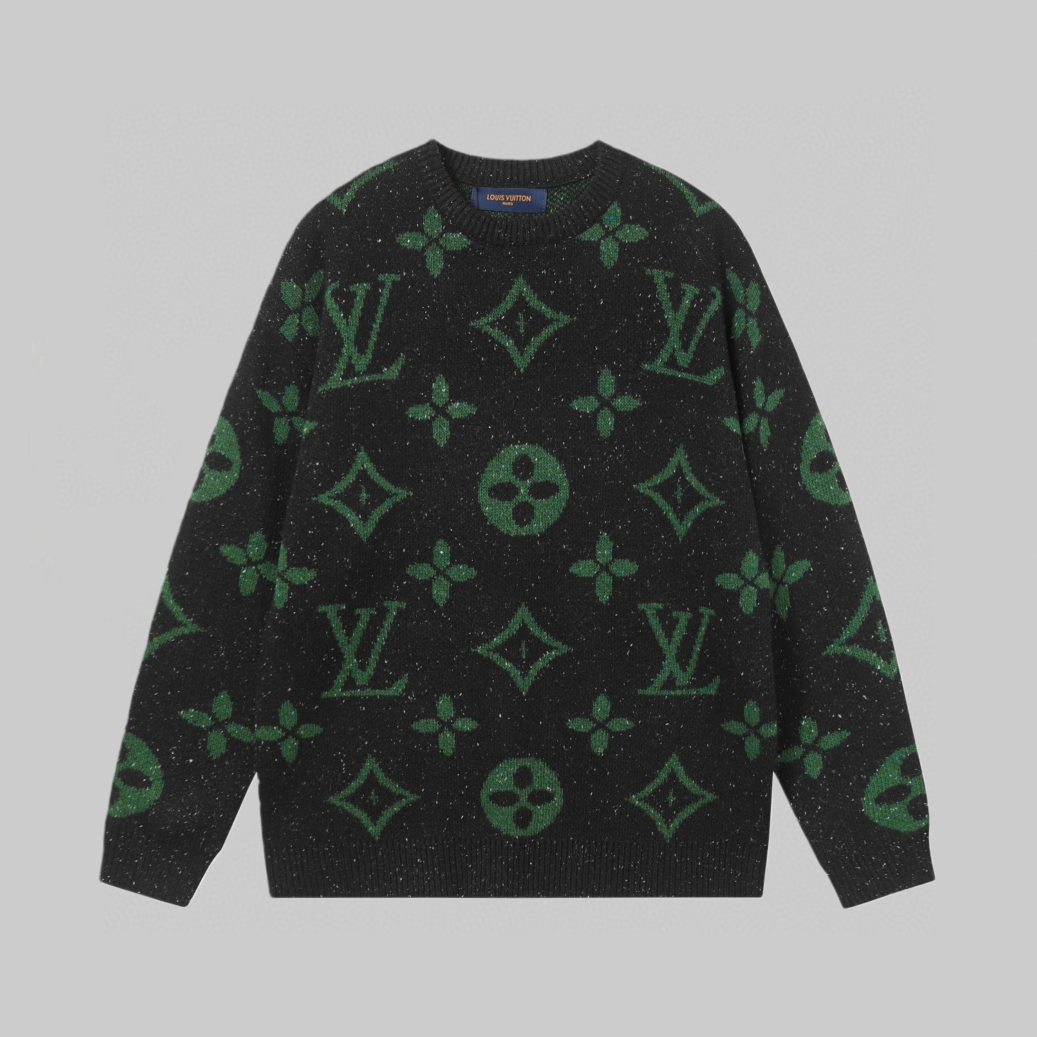 P150 LV Suéter de punto jacquard con logotipo completo de Louis Vuitton. Alta calidad, con tres etiquetas completas, có…