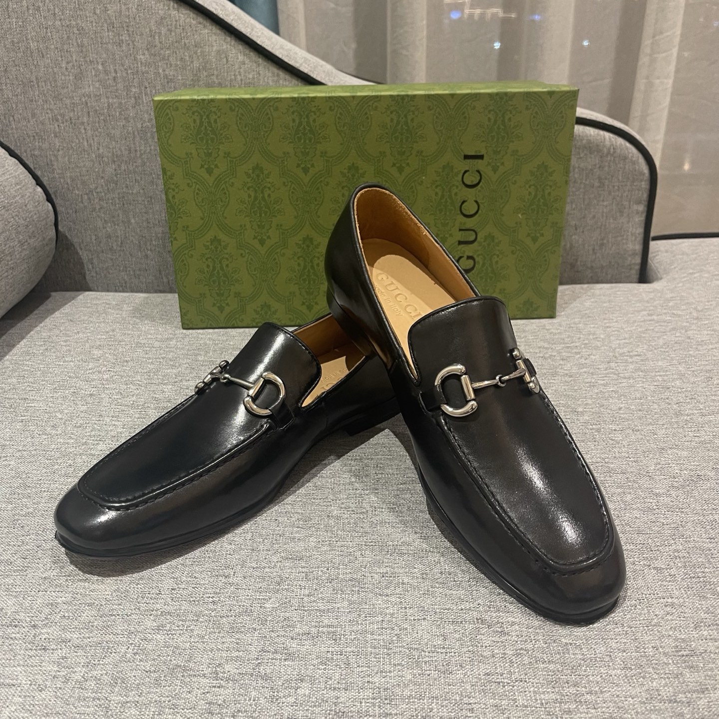 Gucci Men's Black Leather Horsebit Loafers - Size 38-45 6 i1740995279654 434 0 4