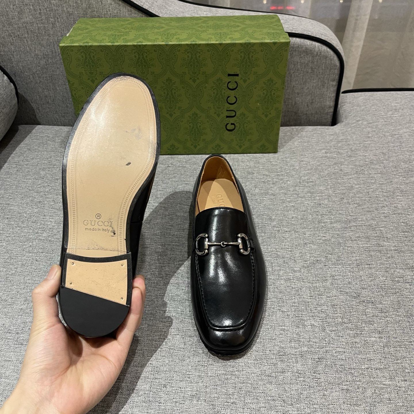 Gucci Men's Black Leather Horsebit Loafers - Size 38-45 10 i1740995279654 7656 0 8