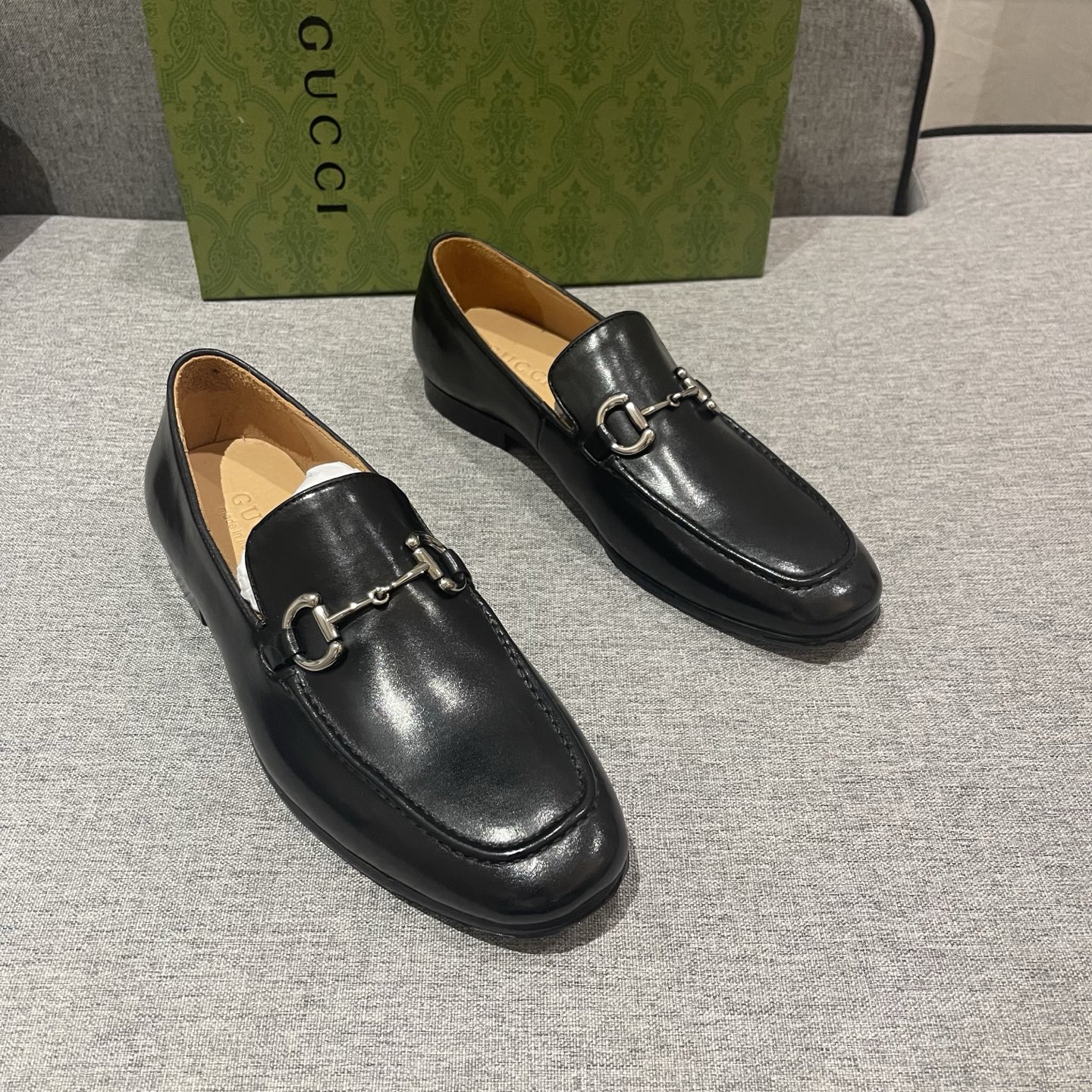 Gucci Men's Black Leather Horsebit Loafers - Size 38-45 3 i1740995287402 7736 0 1