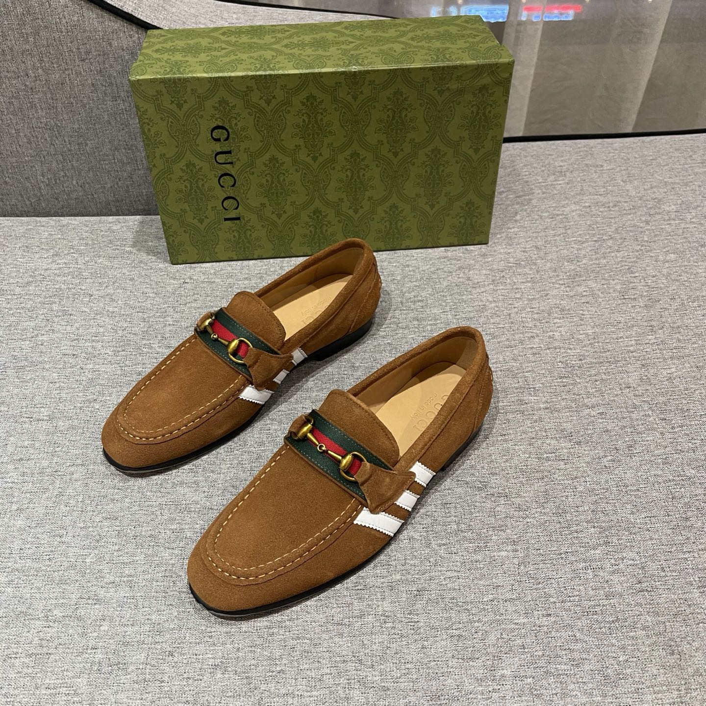 Gucci Men's Suede Horsebit Loafers - Luxurious Comfort, Sizes 38-45 3 i1740995331286 5453 0 1
