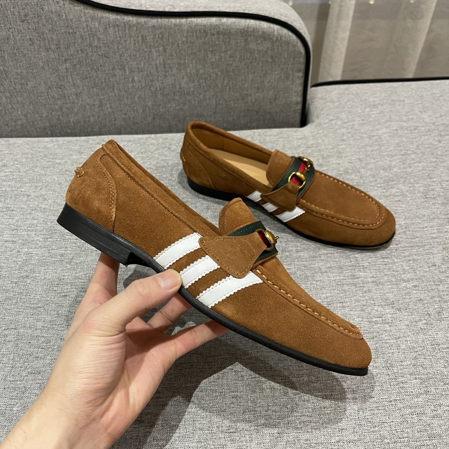 Gucci Men's Suede Horsebit Loafers - Luxurious Comfort, Sizes 38-45 7 i1740995336993 3005 0 5
