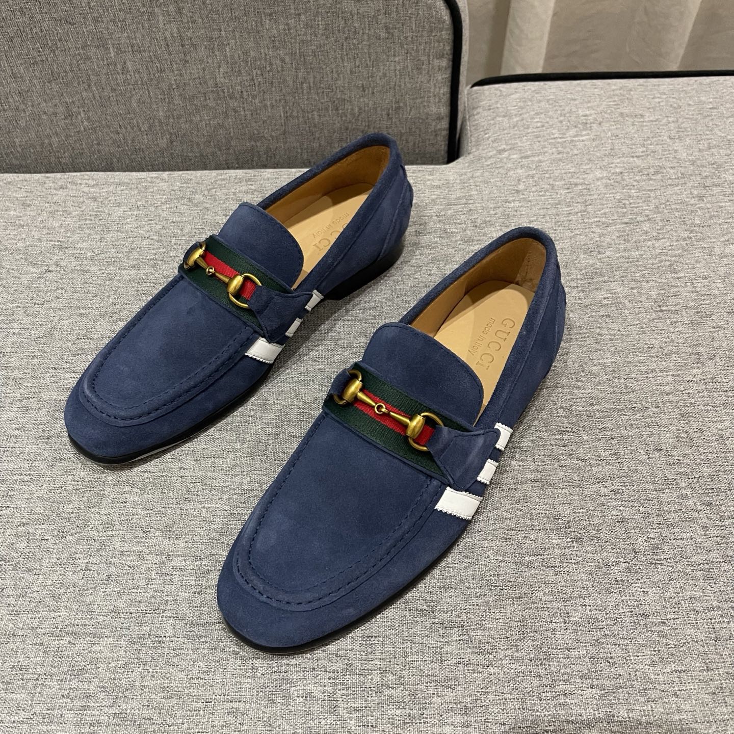 Gucci Men's Blue Suede Loafer with Horsebit Detail - EU Sizes 38-45 3 i1740995375201 2185 0 1