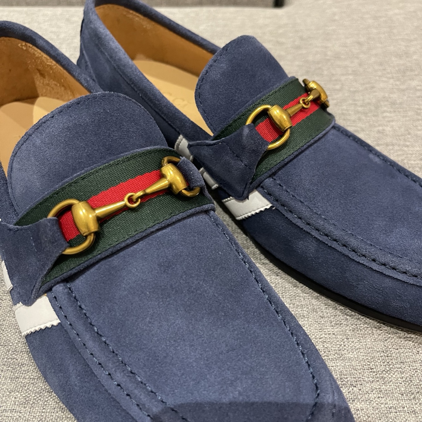 Gucci Men's Blue Suede Loafer with Horsebit Detail - EU Sizes 38-45 6 i1740995384814 8988 0 4