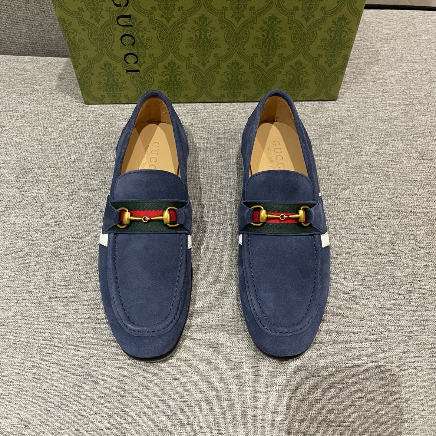 Gucci Men's Blue Suede Loafer with Horsebit Detail - EU Sizes 38-45 2 i1740995384818 7177 0 0