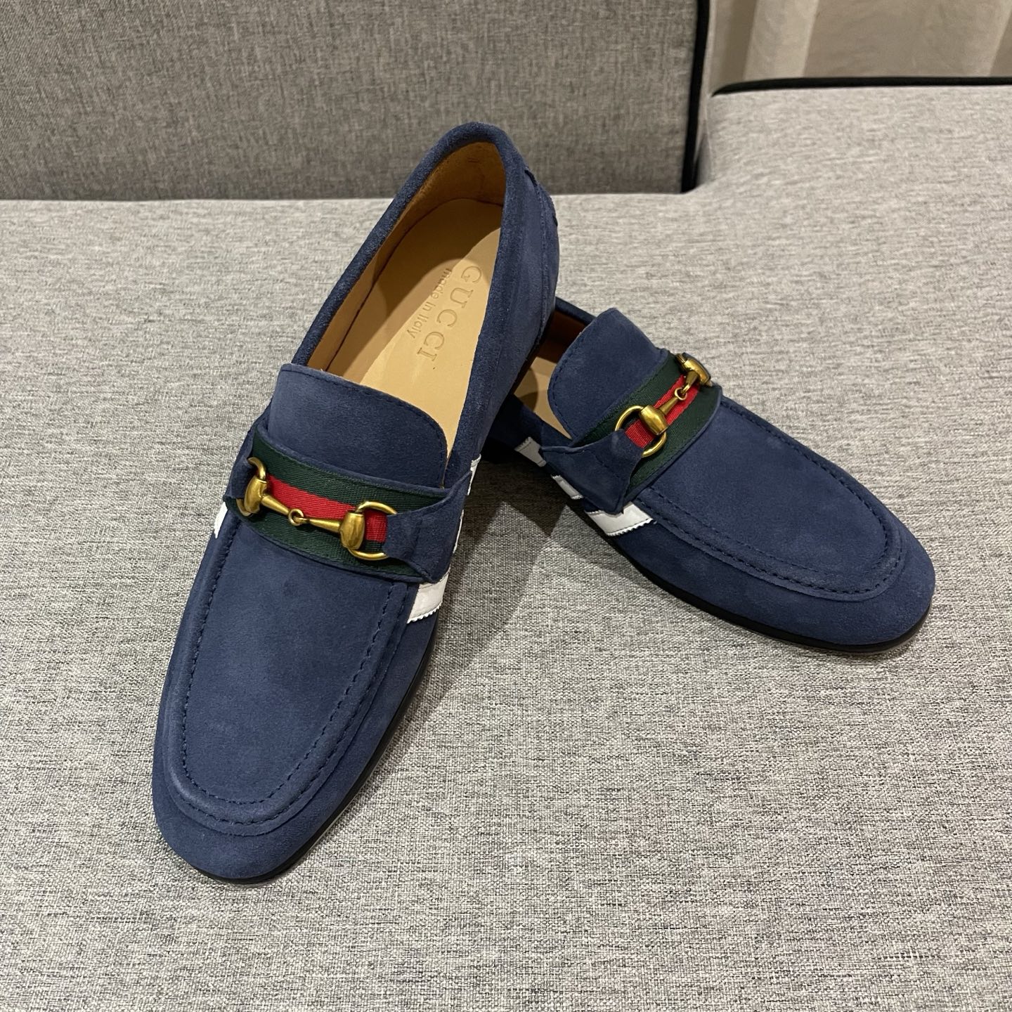 Gucci Men's Blue Suede Loafer with Horsebit Detail - EU Sizes 38-45 5 i1740995384861 4042 0 3