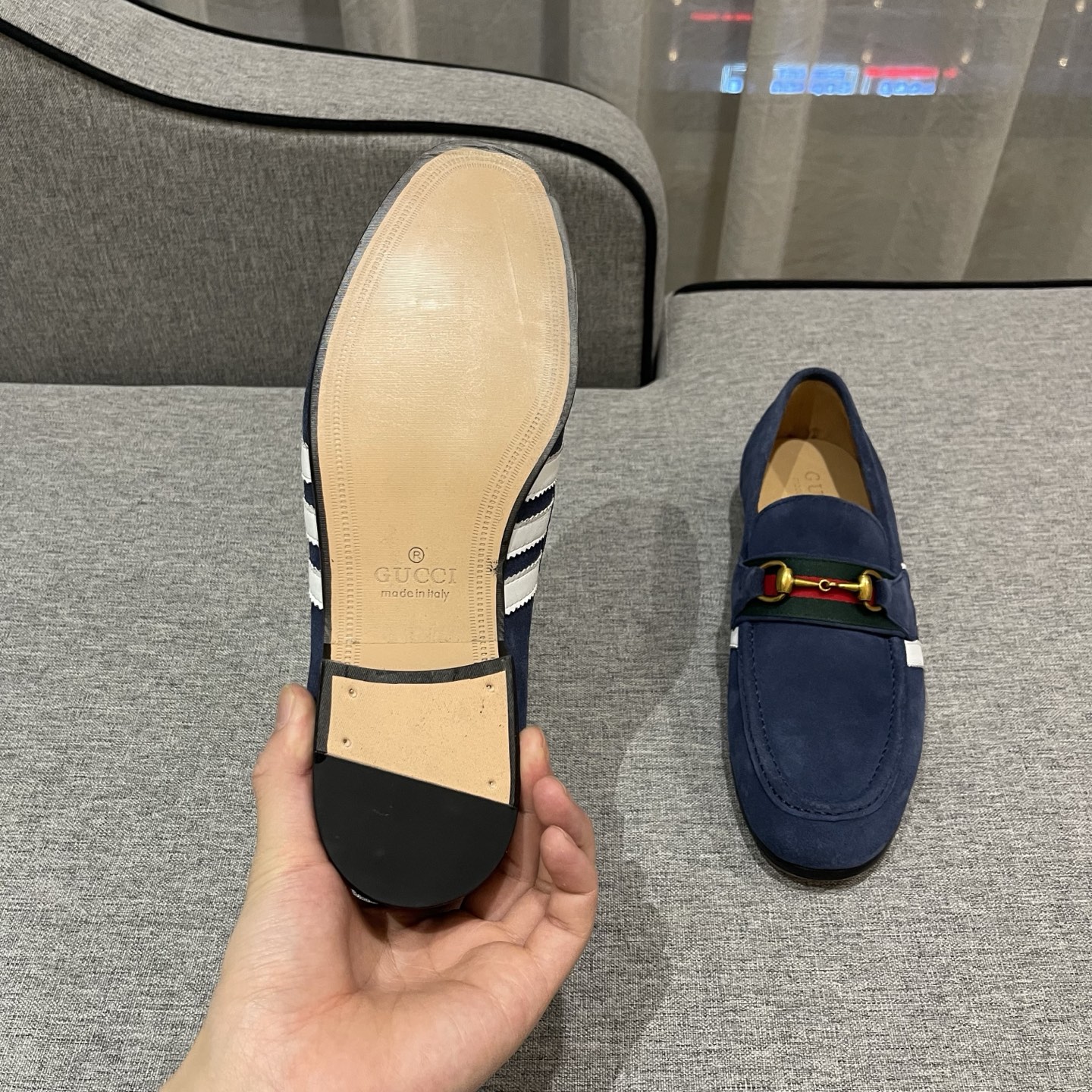 Gucci Men's Blue Suede Loafer with Horsebit Detail - EU Sizes 38-45 10 i1740995384926 7076 0 8