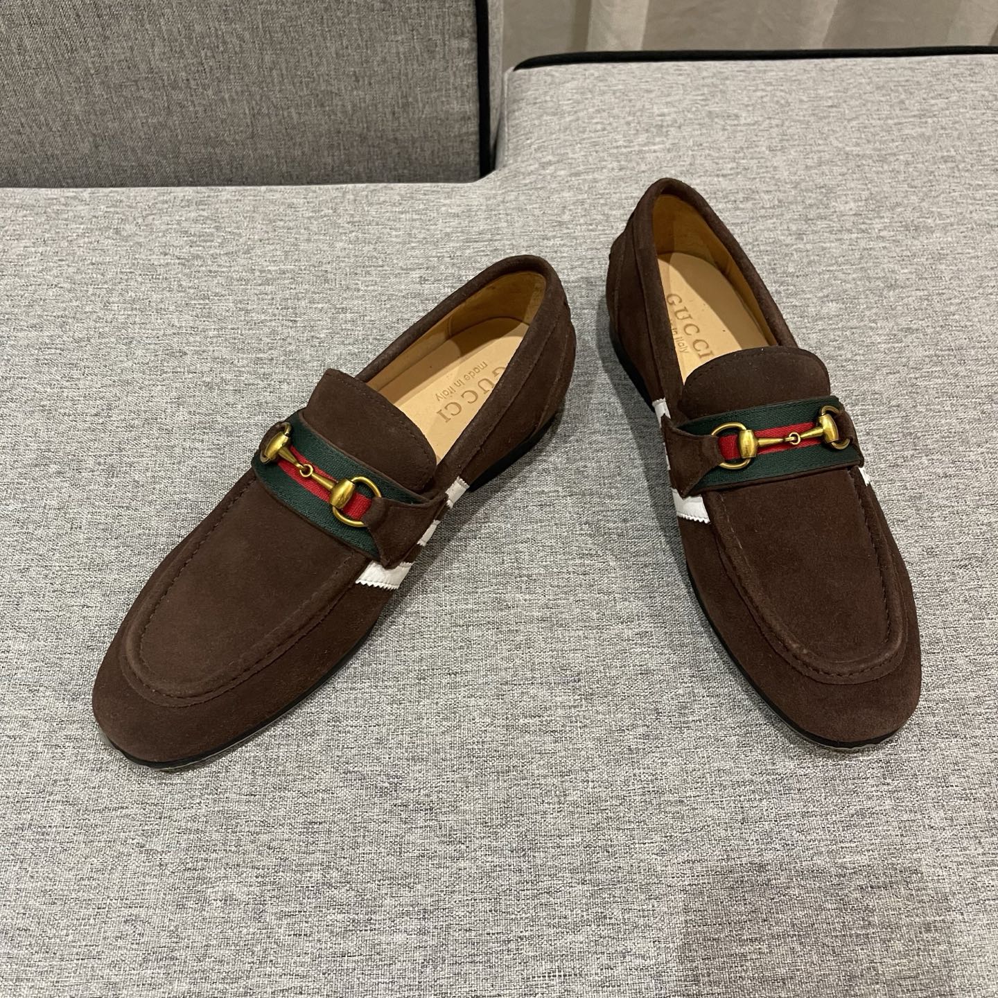 Gucci Men's Brown Suede Loafers with Horsebit Detail - Size 38-45 9 i1740995396681 4672 0 7