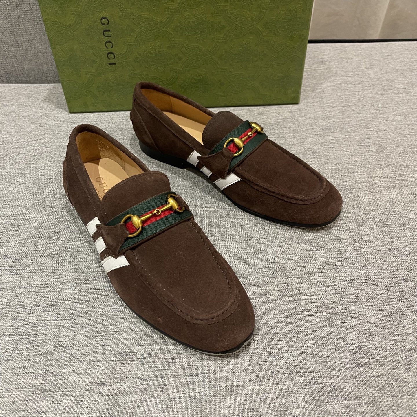 Gucci Men's Brown Suede Loafers with Horsebit Detail - Size 38-45 3 i1740995396809 4849 0 1
