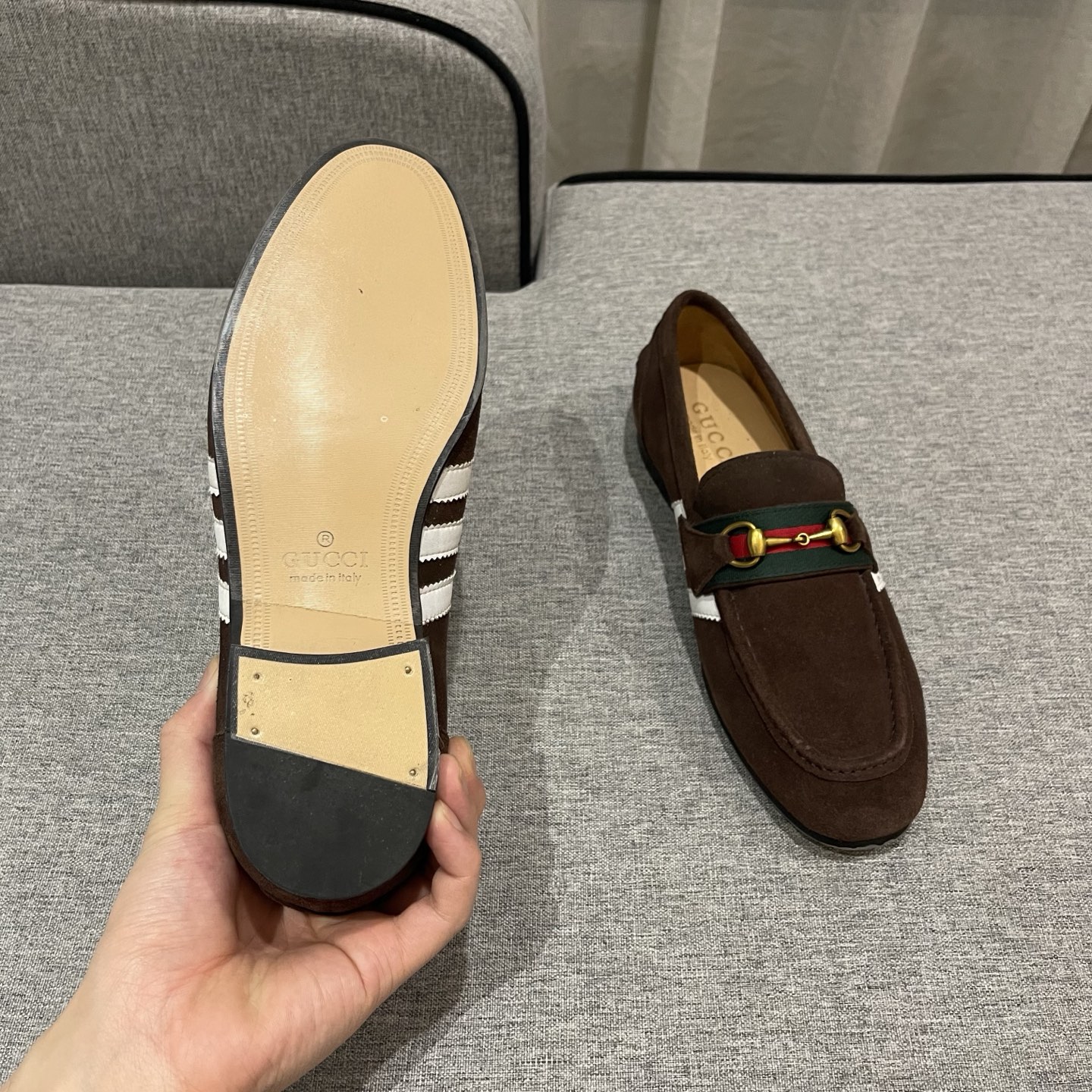 Gucci Men's Brown Suede Loafers with Horsebit Detail - Size 38-45 10 i1740995404137 9792 0 8