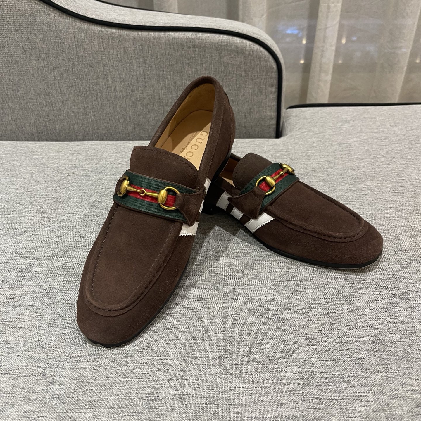 Gucci Men's Brown Suede Loafers with Horsebit Detail - Size 38-45 4 i1740995404209 7242 0 2