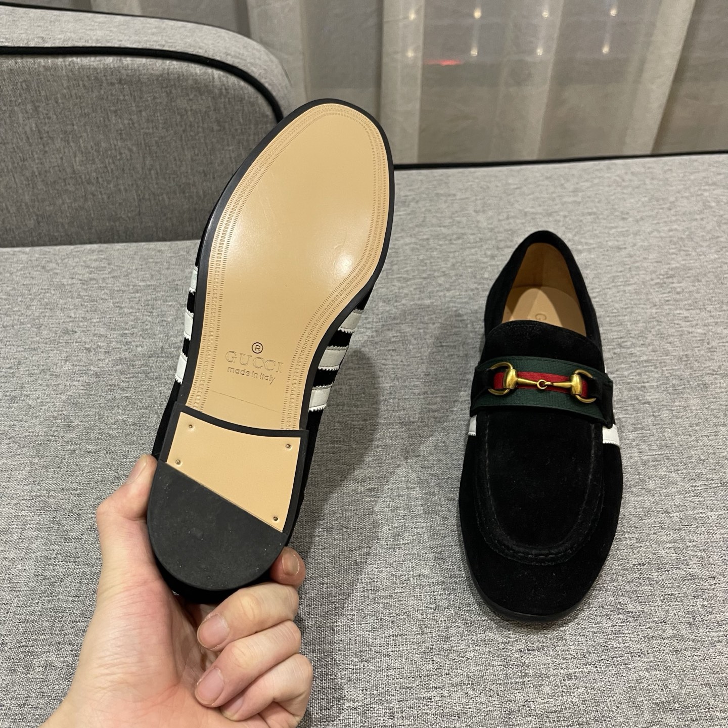 Gucci Men's Black Suede Loafers with Horsebit Detail - Size 38-45 10 i1740995420260 8754 0 8