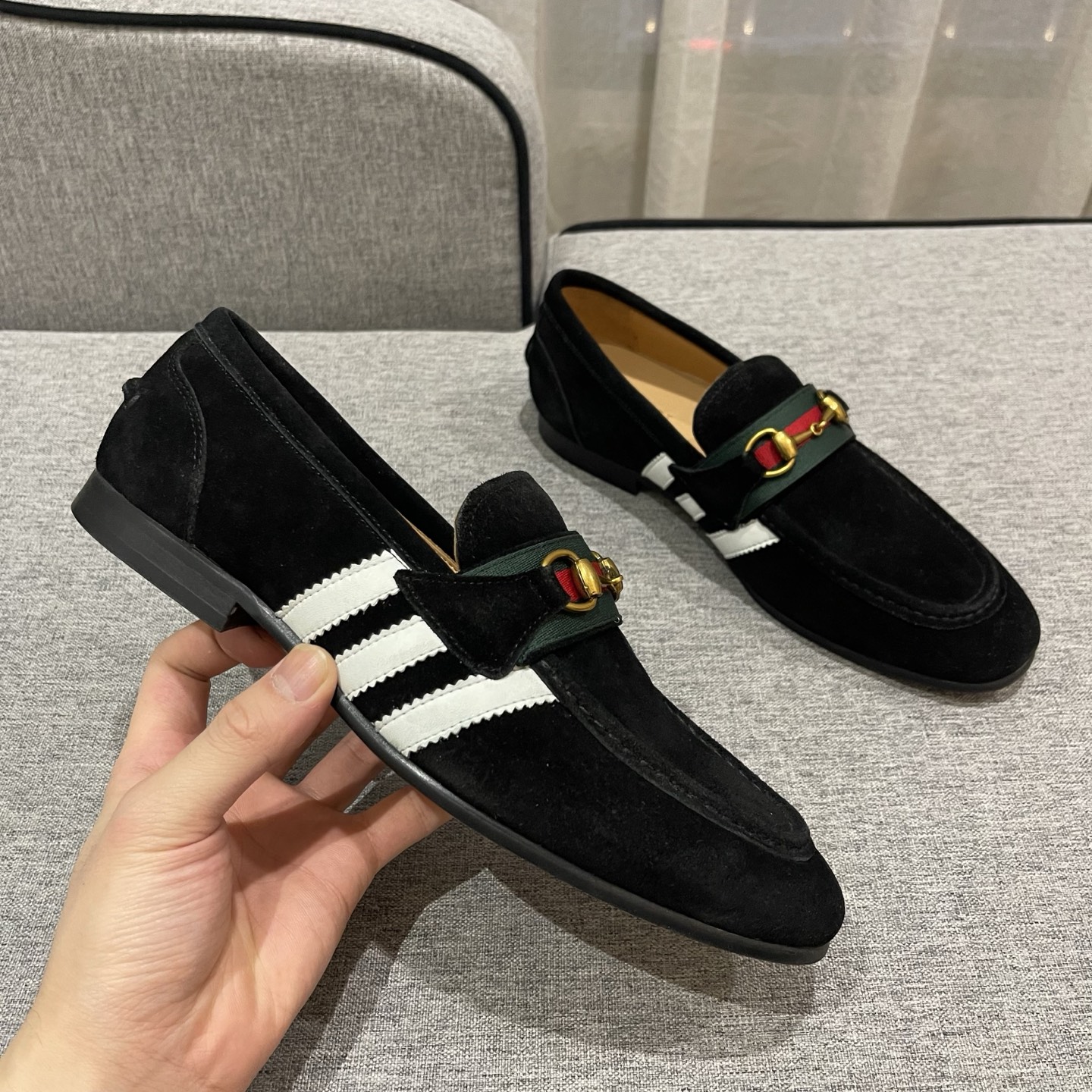 Gucci Men's Black Suede Loafers with Horsebit Detail - Size 38-45 8 i1740995420268 917 0 6