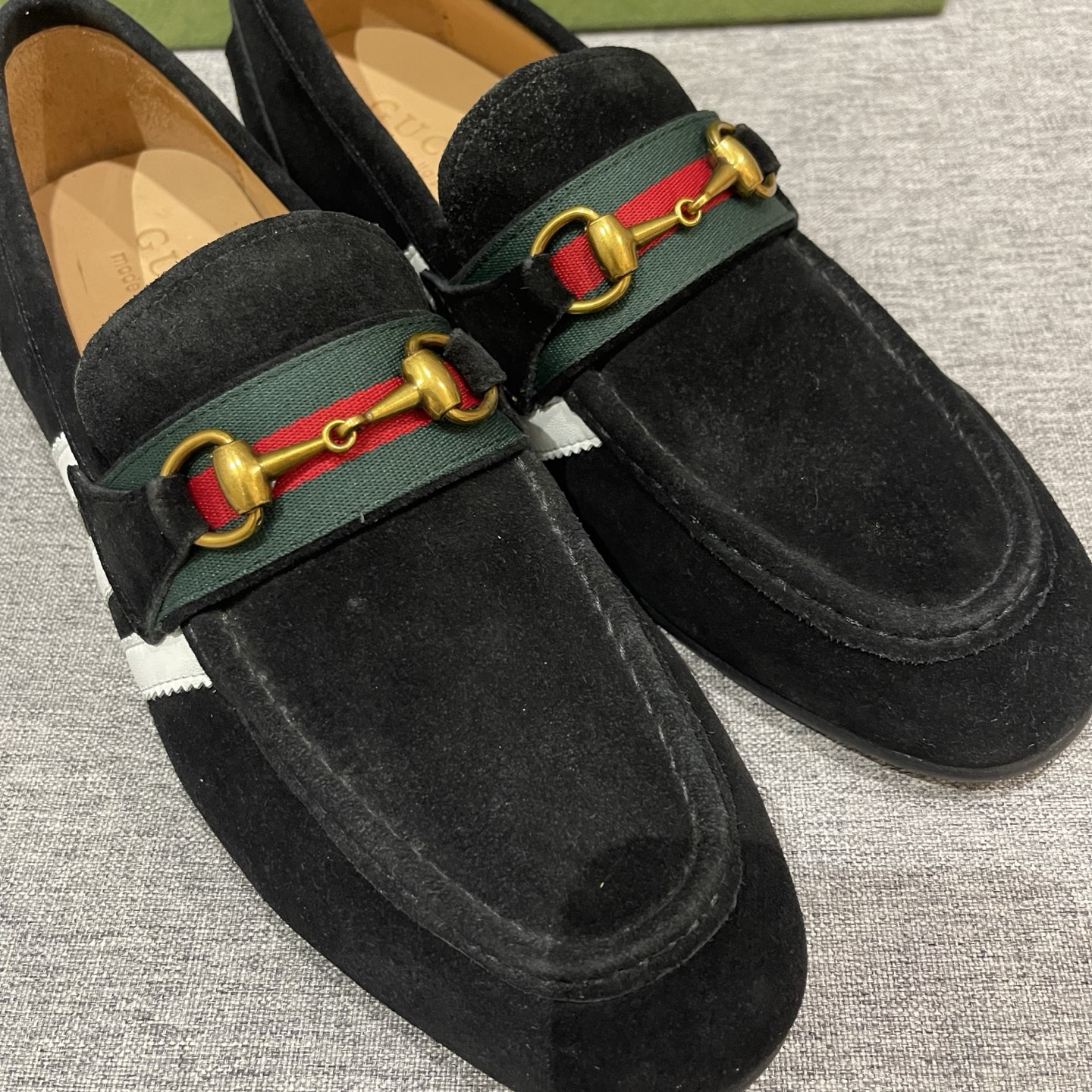 Gucci Men's Black Suede Loafers with Horsebit Detail - Size 38-45 5 i1740995430496 1713 0 3