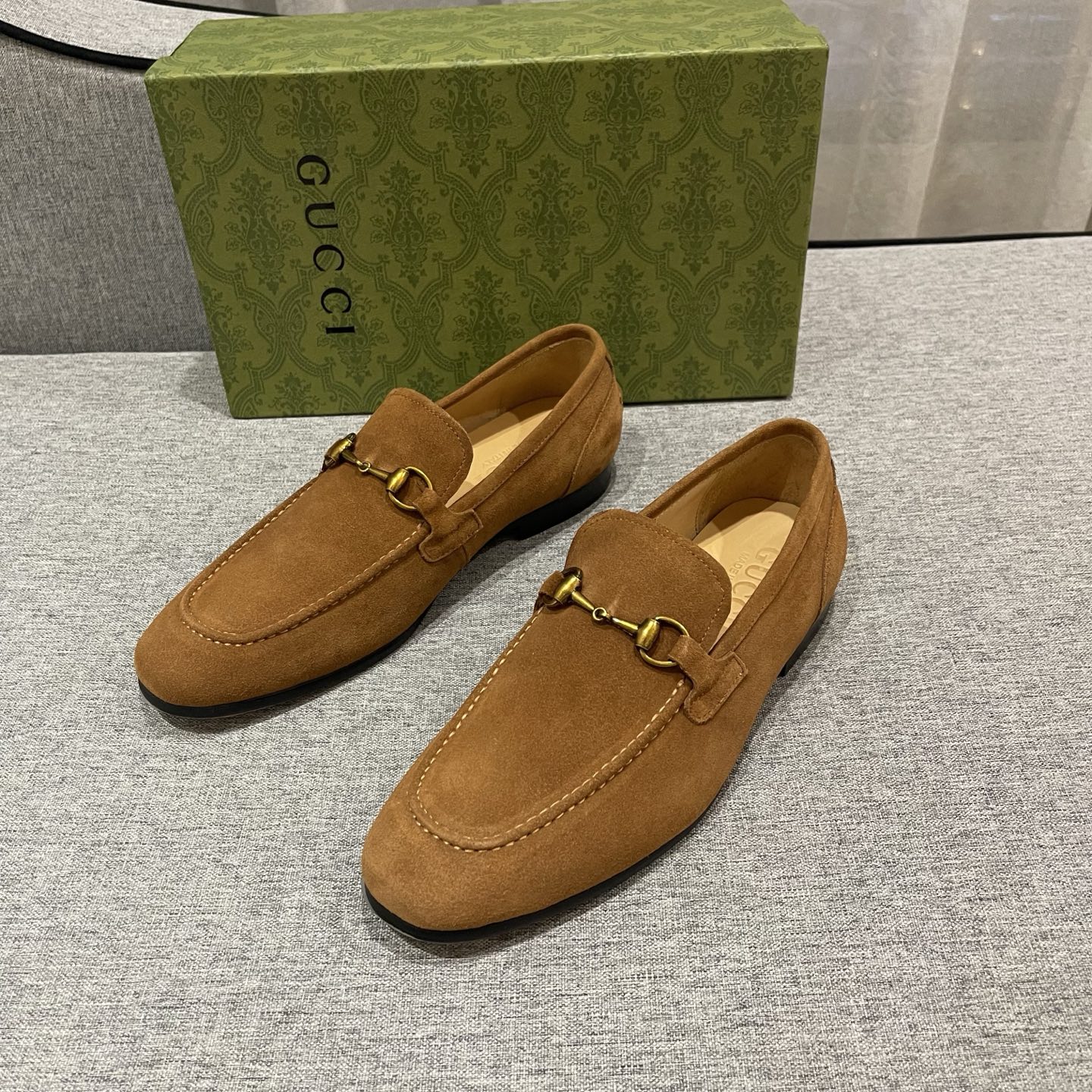 Gucci Men's Suede Horsebit Loafers - Luxurious Comfort & Style, Sizes 38-45 3 i1740995479976 2578 0 1