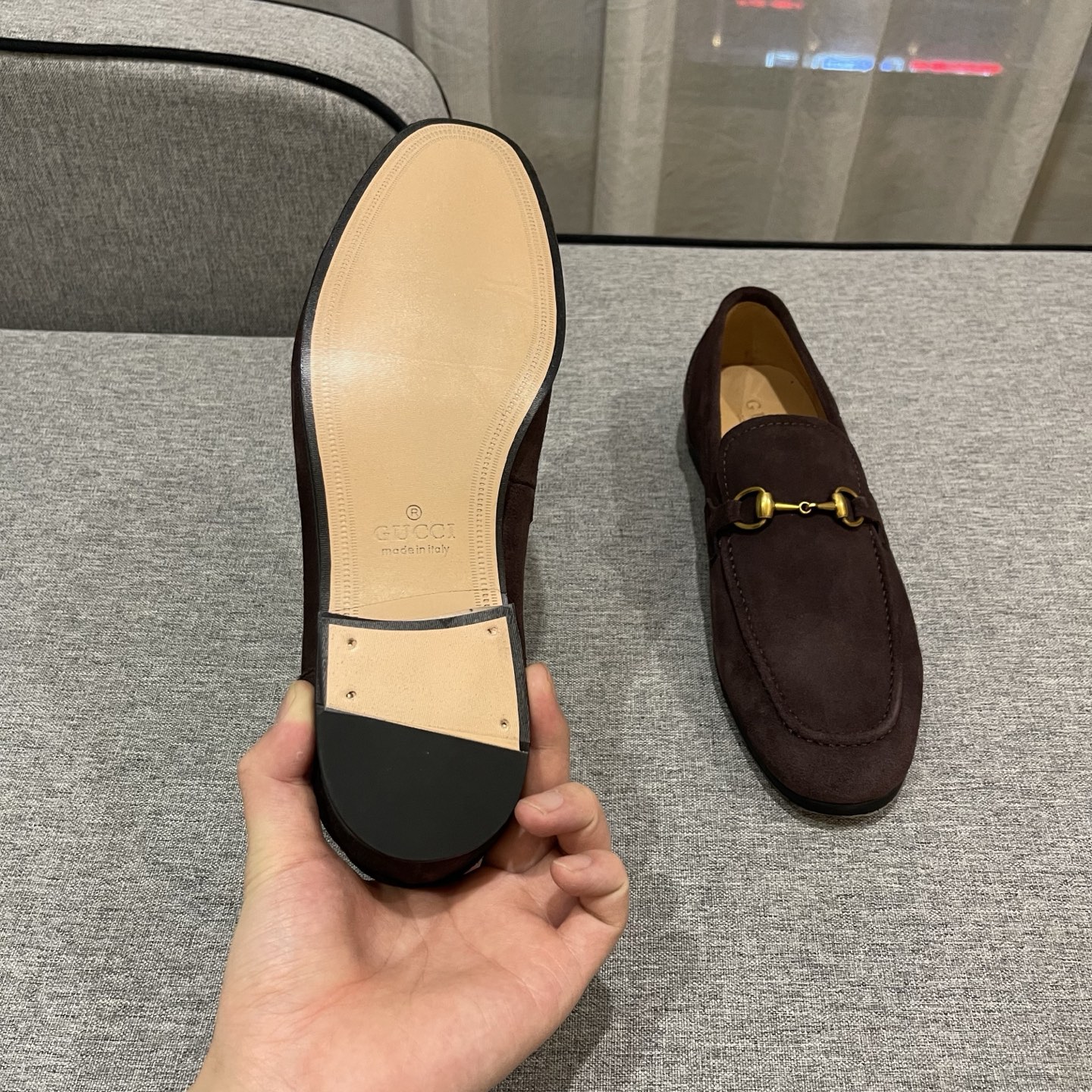 Gucci Men's Brown Suede Horsebit Loafers - Comfortable & Stylish 10 i1740995498142 775 0 8