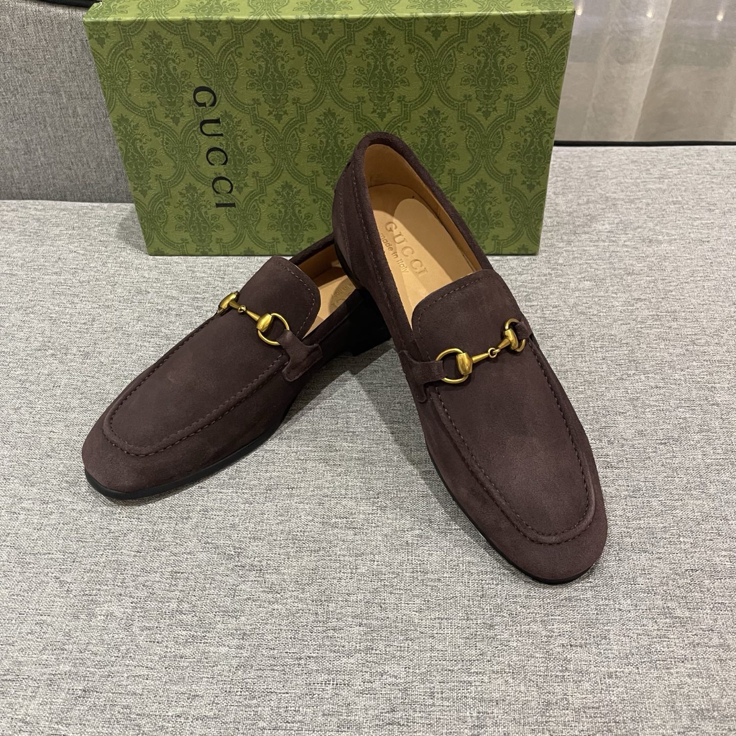 Gucci Men's Brown Suede Horsebit Loafers - Comfortable & Stylish 4 i1740995498241 7762 0 2