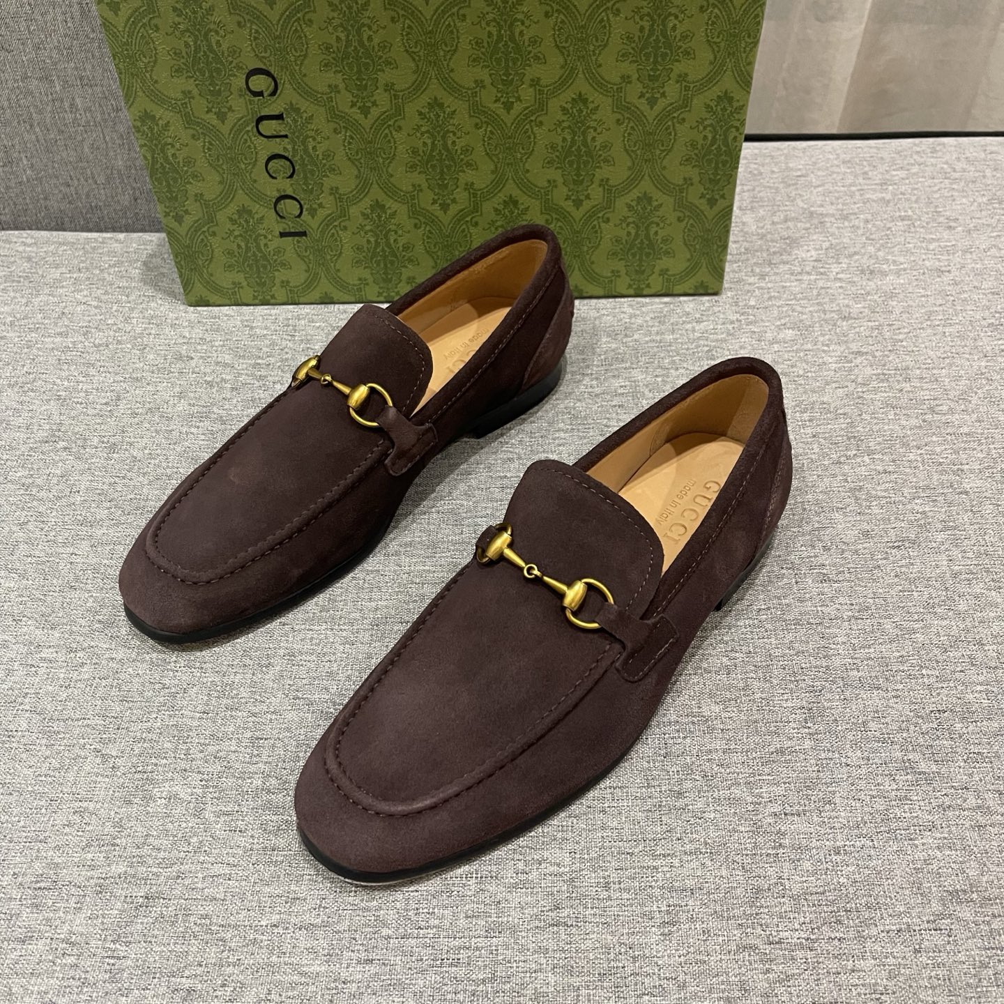 Gucci Men's Brown Suede Horsebit Loafers - Comfortable & Stylish 3 i1740995504312 5688 0 1