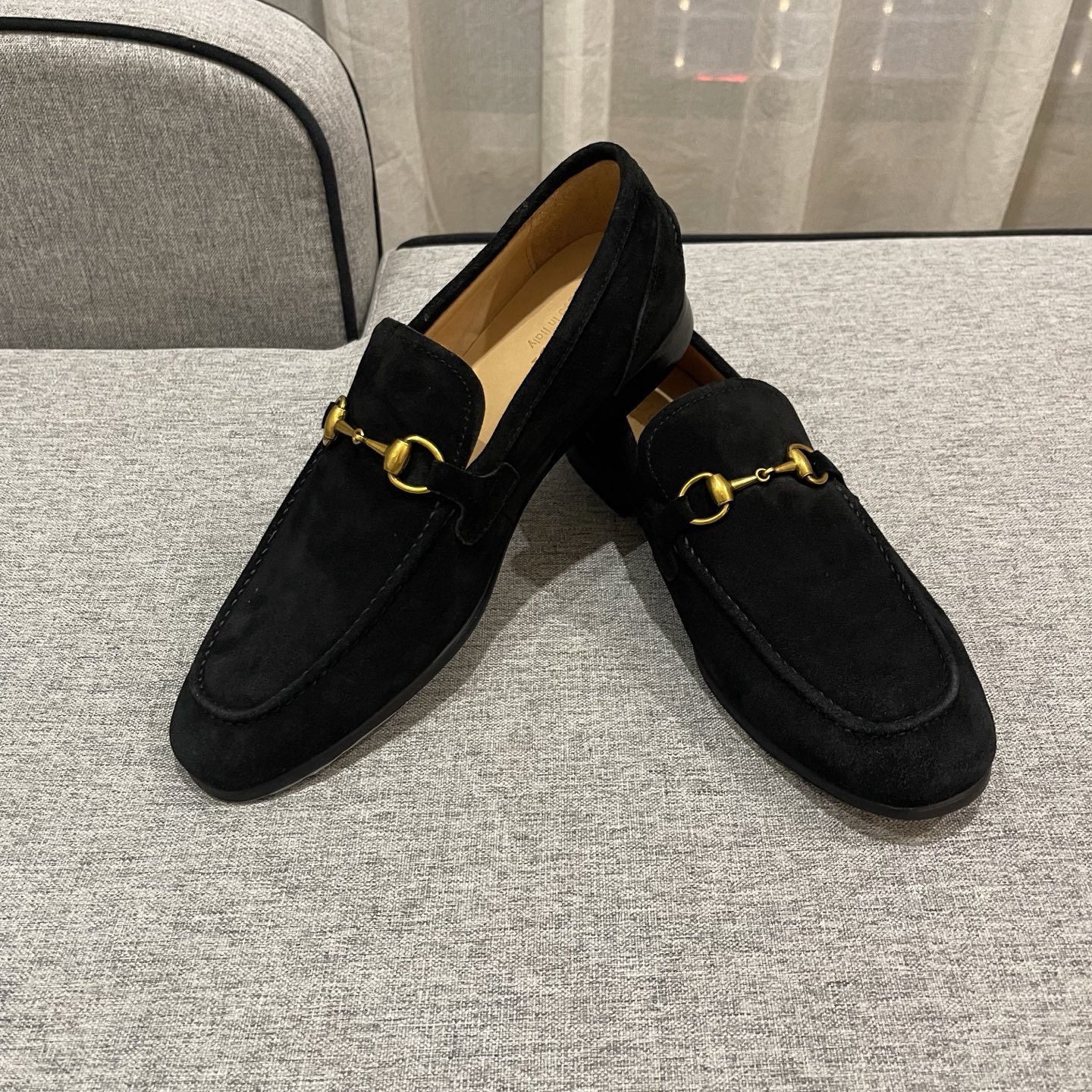 Gucci Men's Black Suede Horsebit Loafers - Comfortable & Stylish 4 i1740995512482 23 0 2